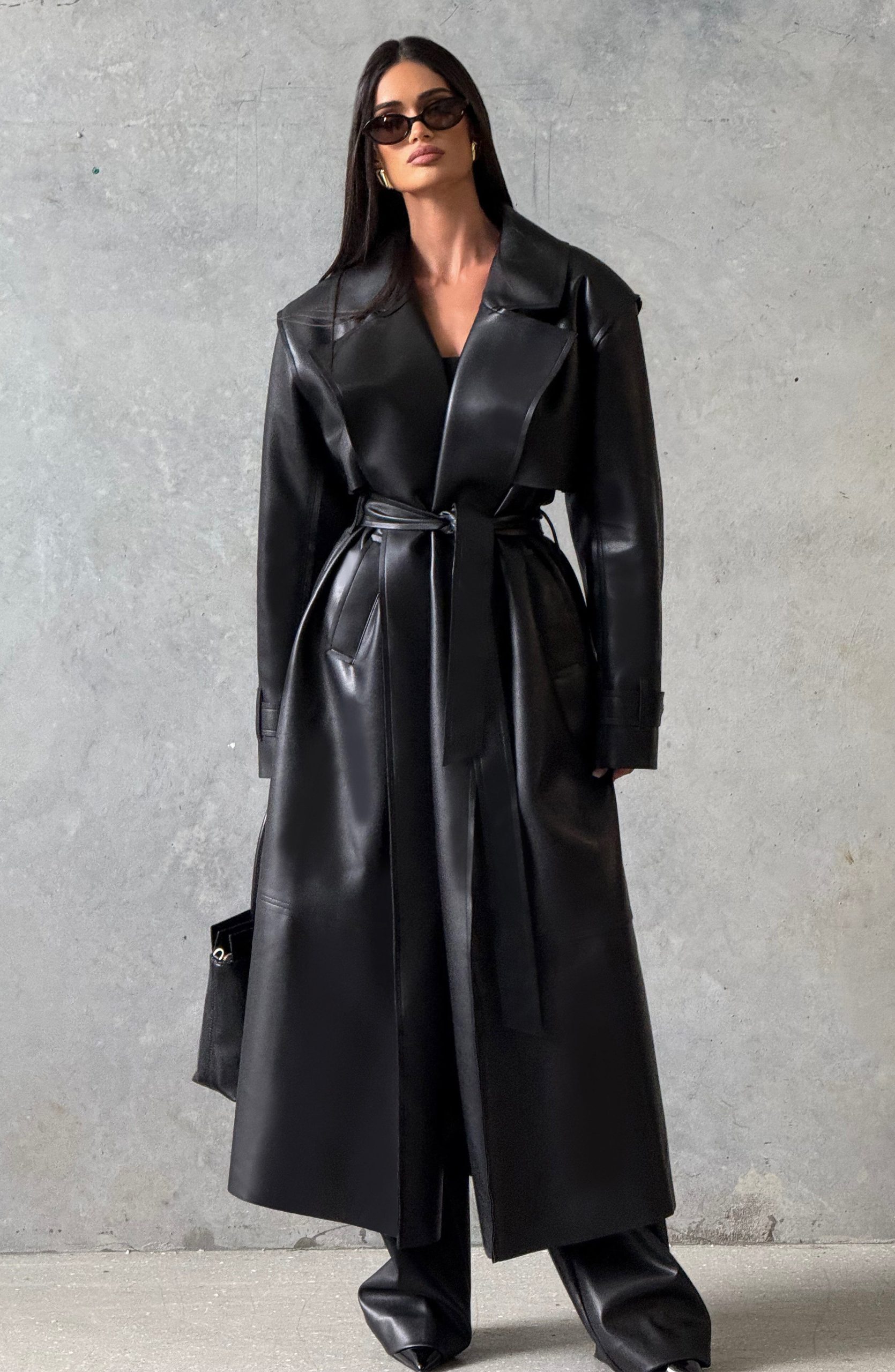 Bridget Trench Coat – Black