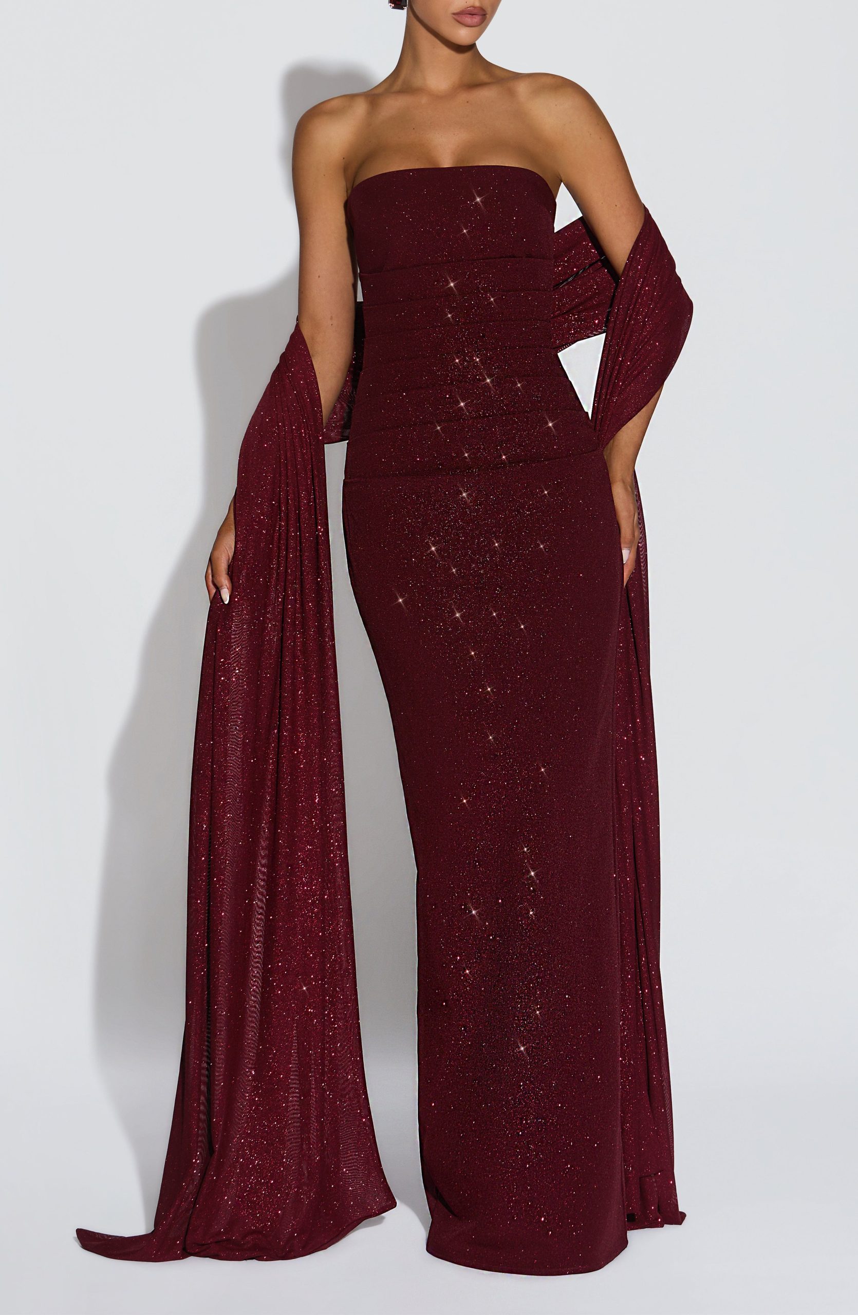 Agnes Shawl – Wine Sparkle