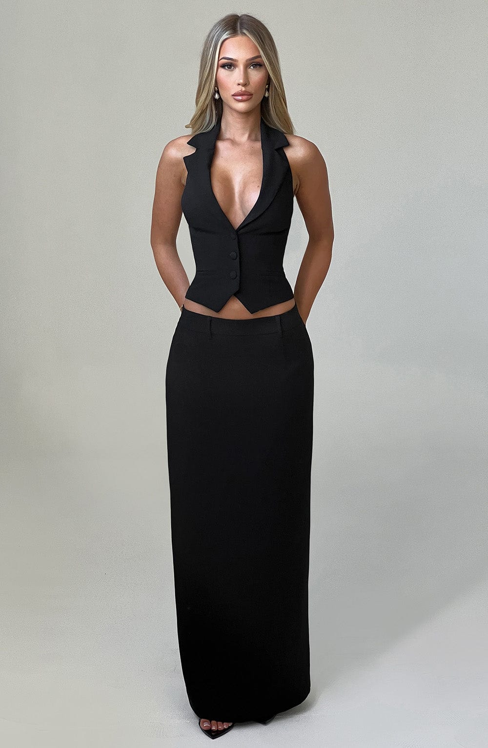 Piper Maxi Skirt – Black