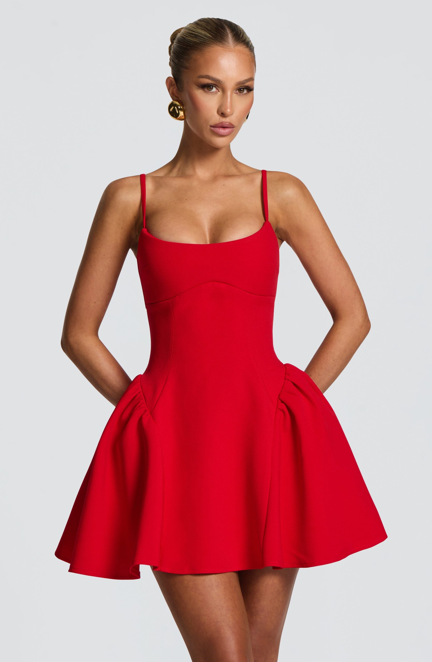 Kiah Mini Dress – Red
