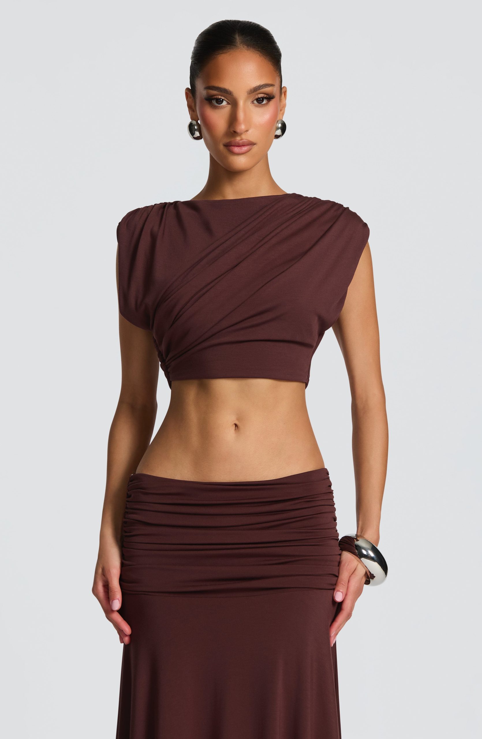 Amara Top – Plum Brown