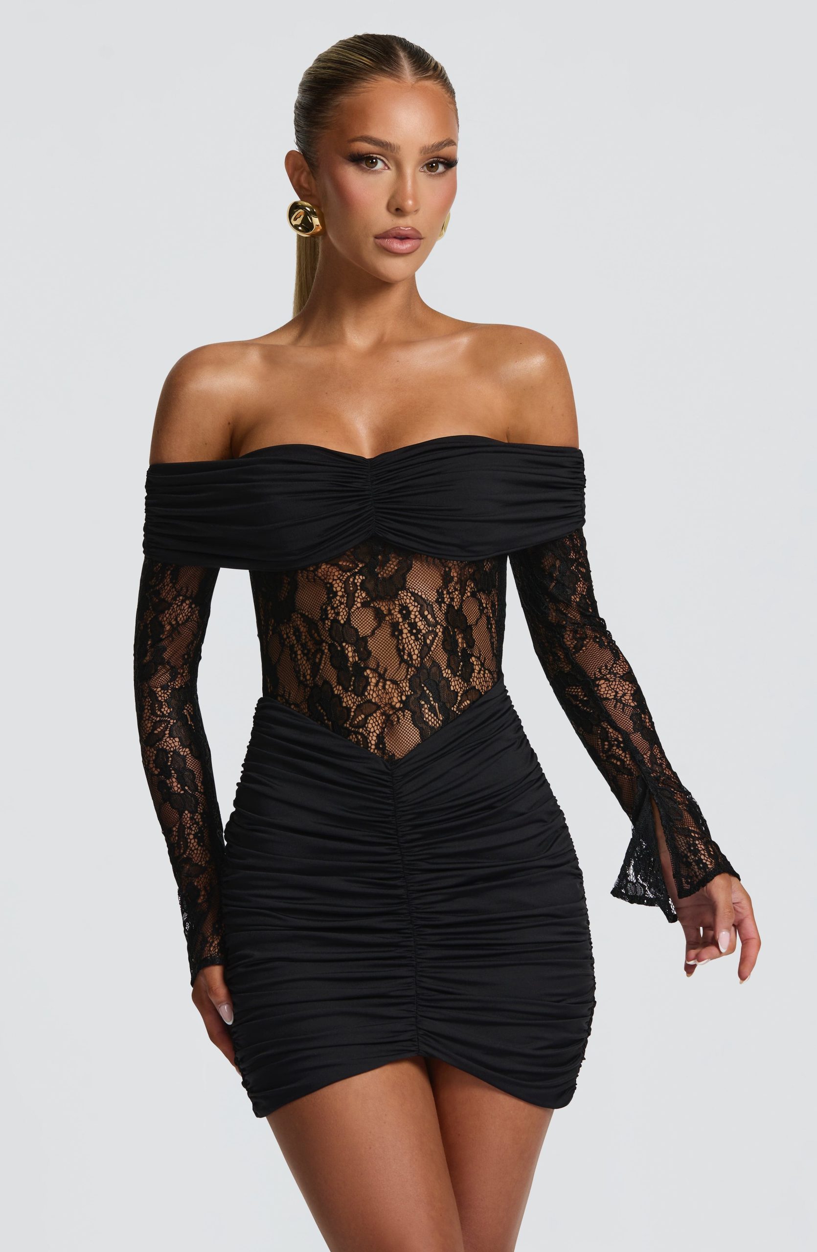 Sauline Mini Dress – Black