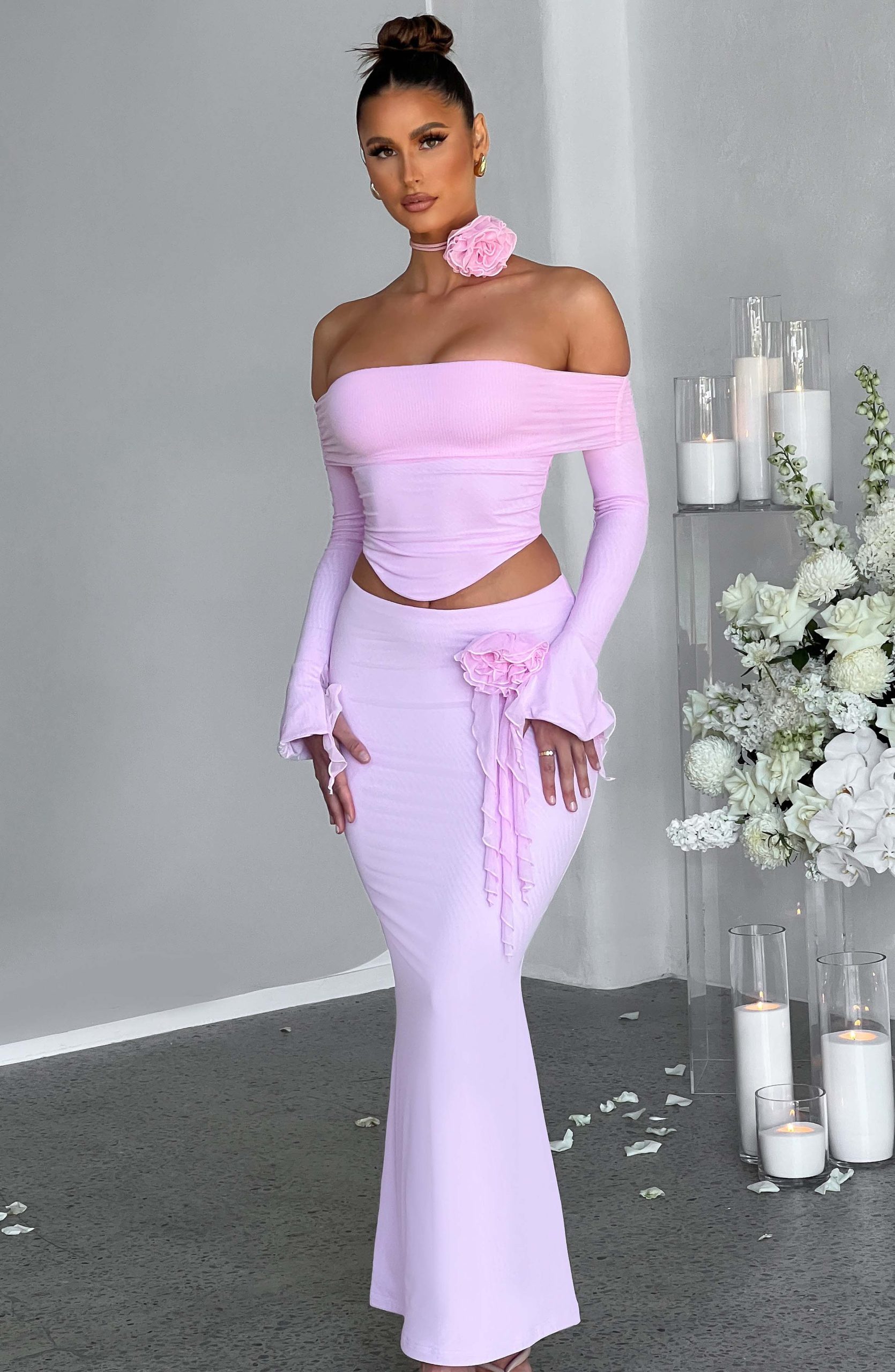 Deema Maxi Skirt – Pink