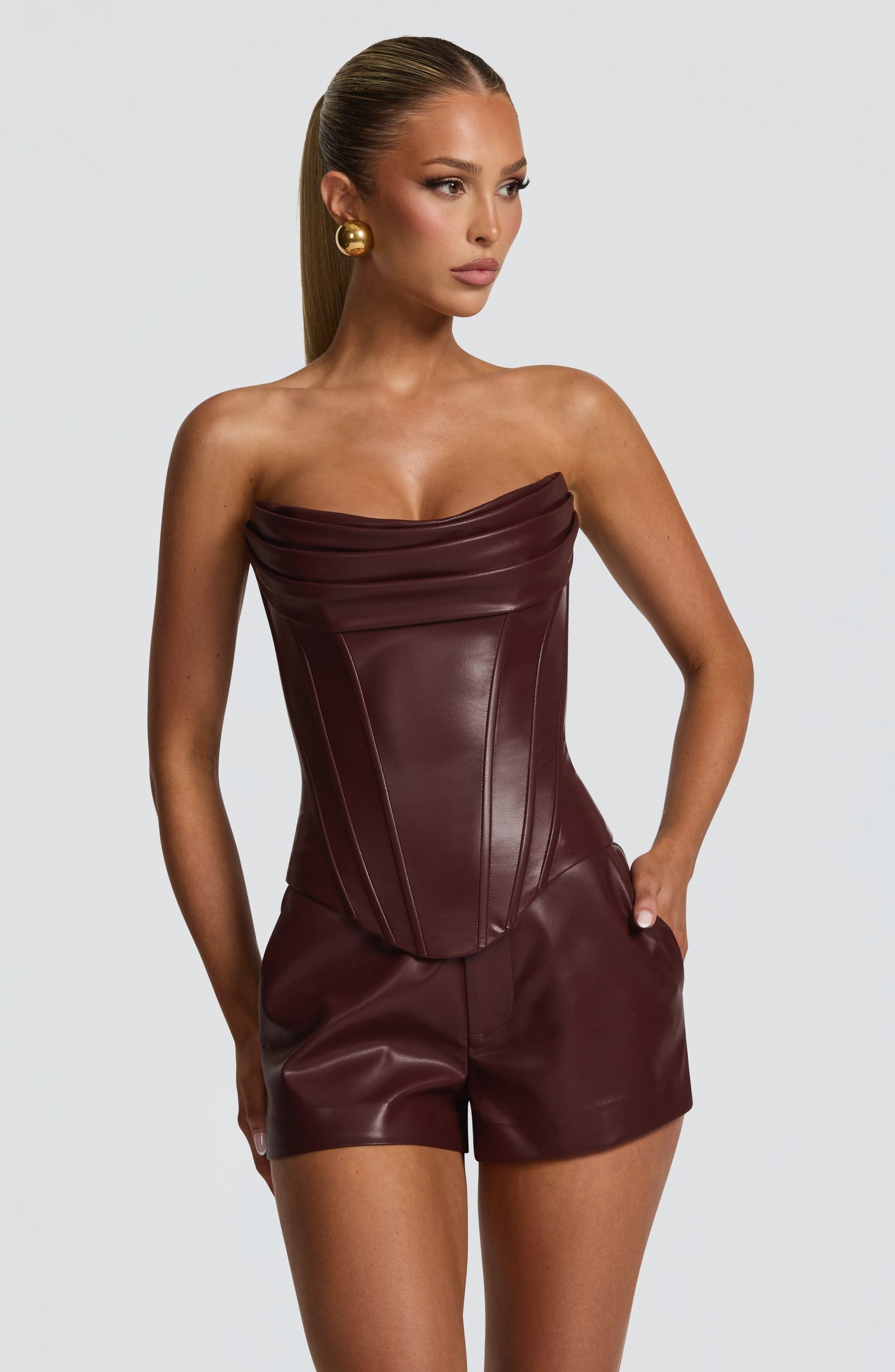Elvina Corset – Burgundy