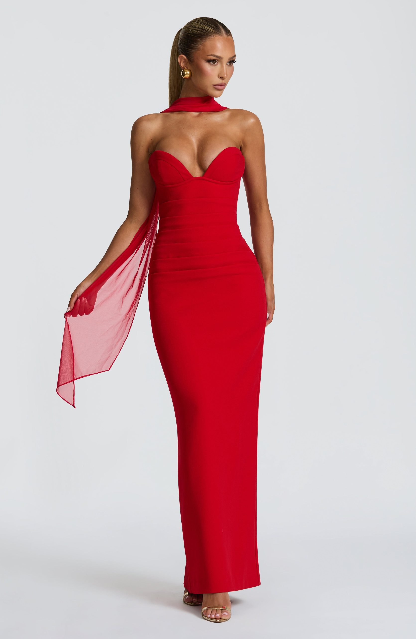 Lindsey Maxi Dress – Red
