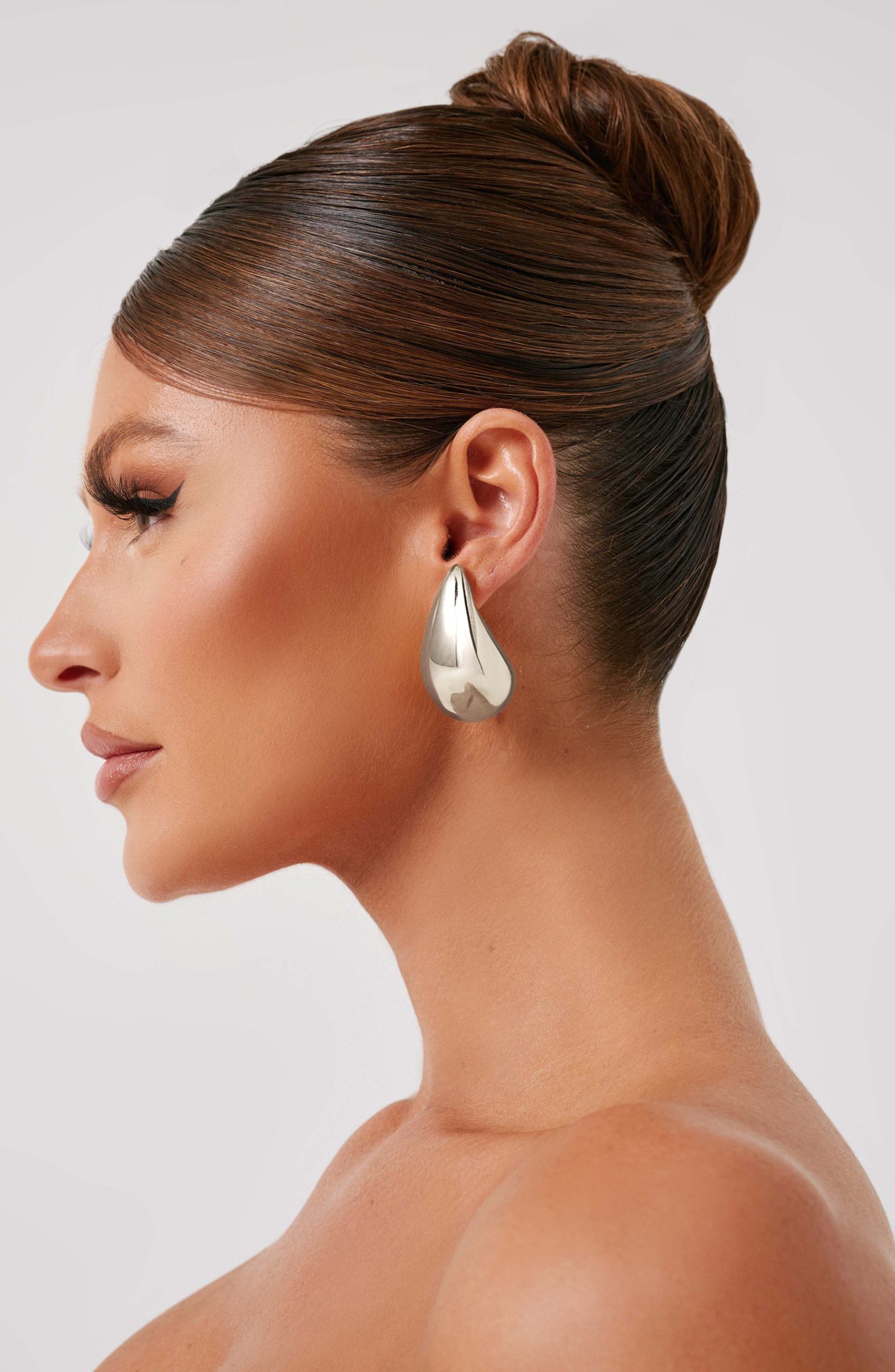 Large Fayth Earrings – Silver