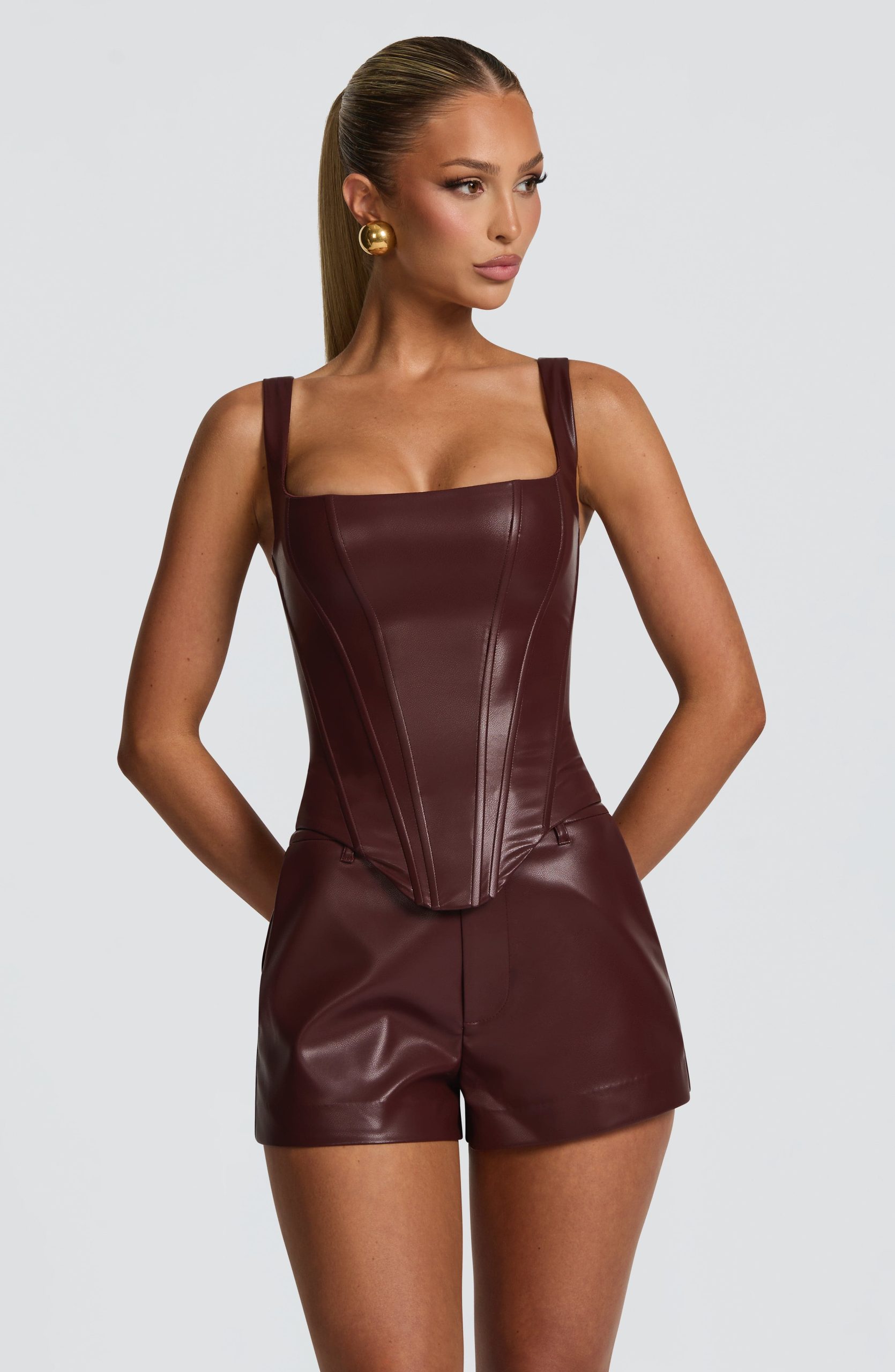 Raisa Corset – Burgundy
