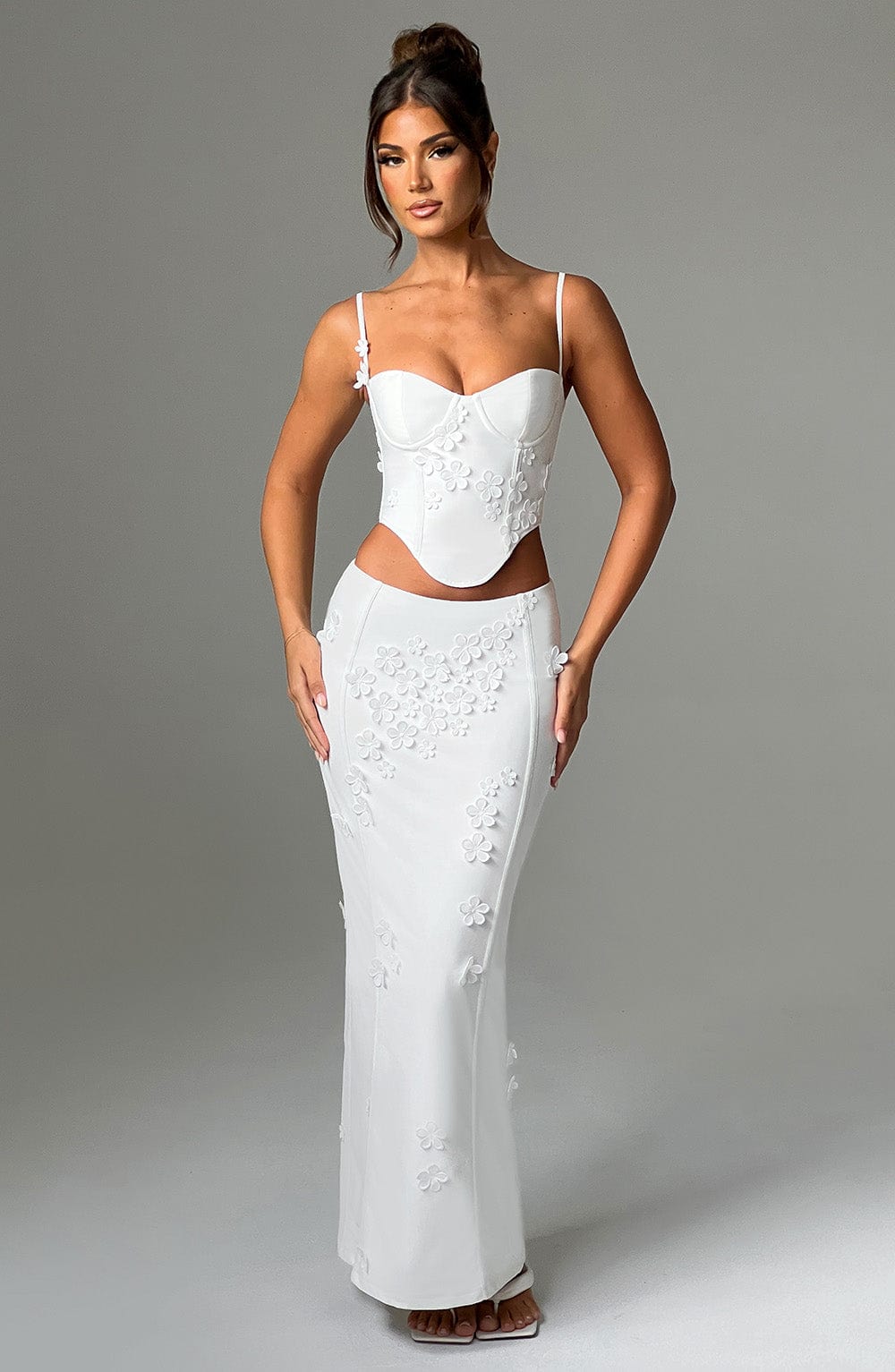 Dalary Maxi Skirt – White