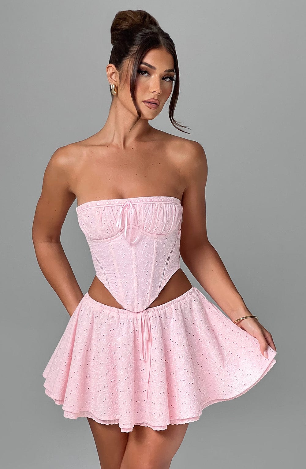Winnie Mini Skirt – Blush