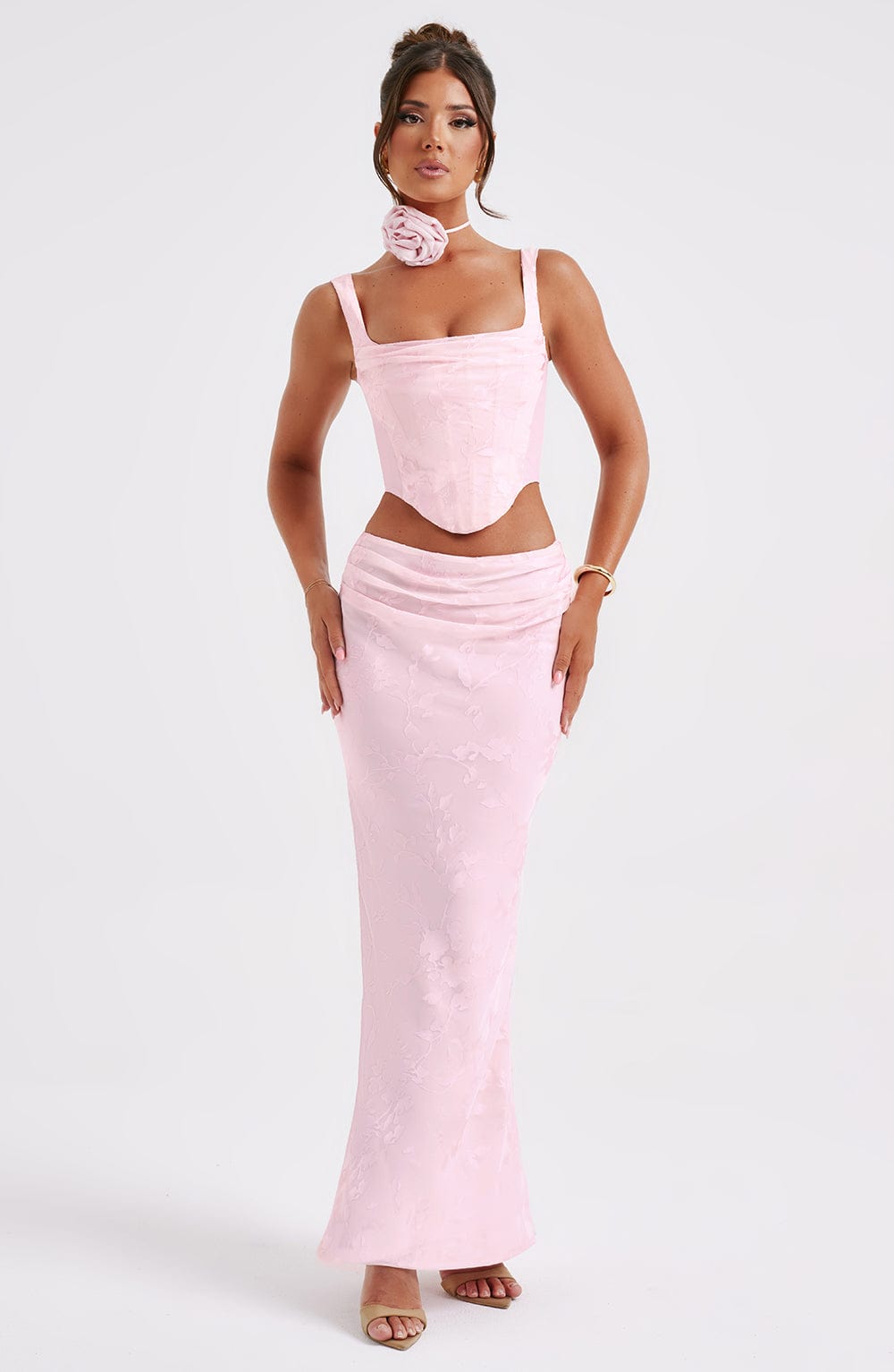 Elizabeth Maxi Skirt – Blush