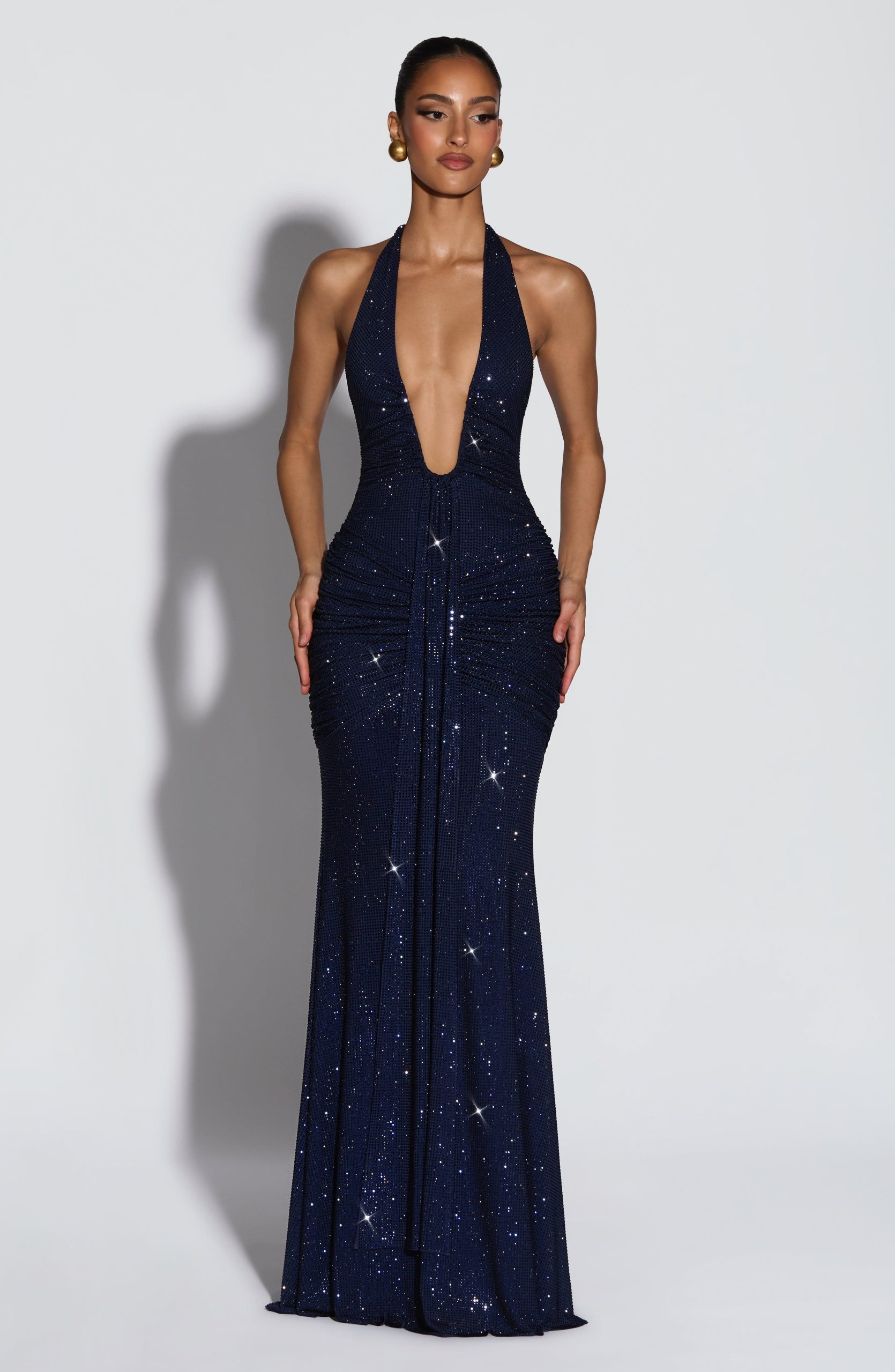 Rosetta Maxi Dress – Navy Sparkle