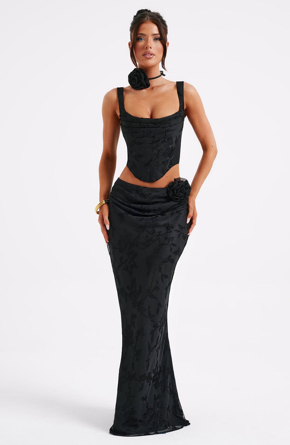 Elizabeth Maxi Skirt – Black