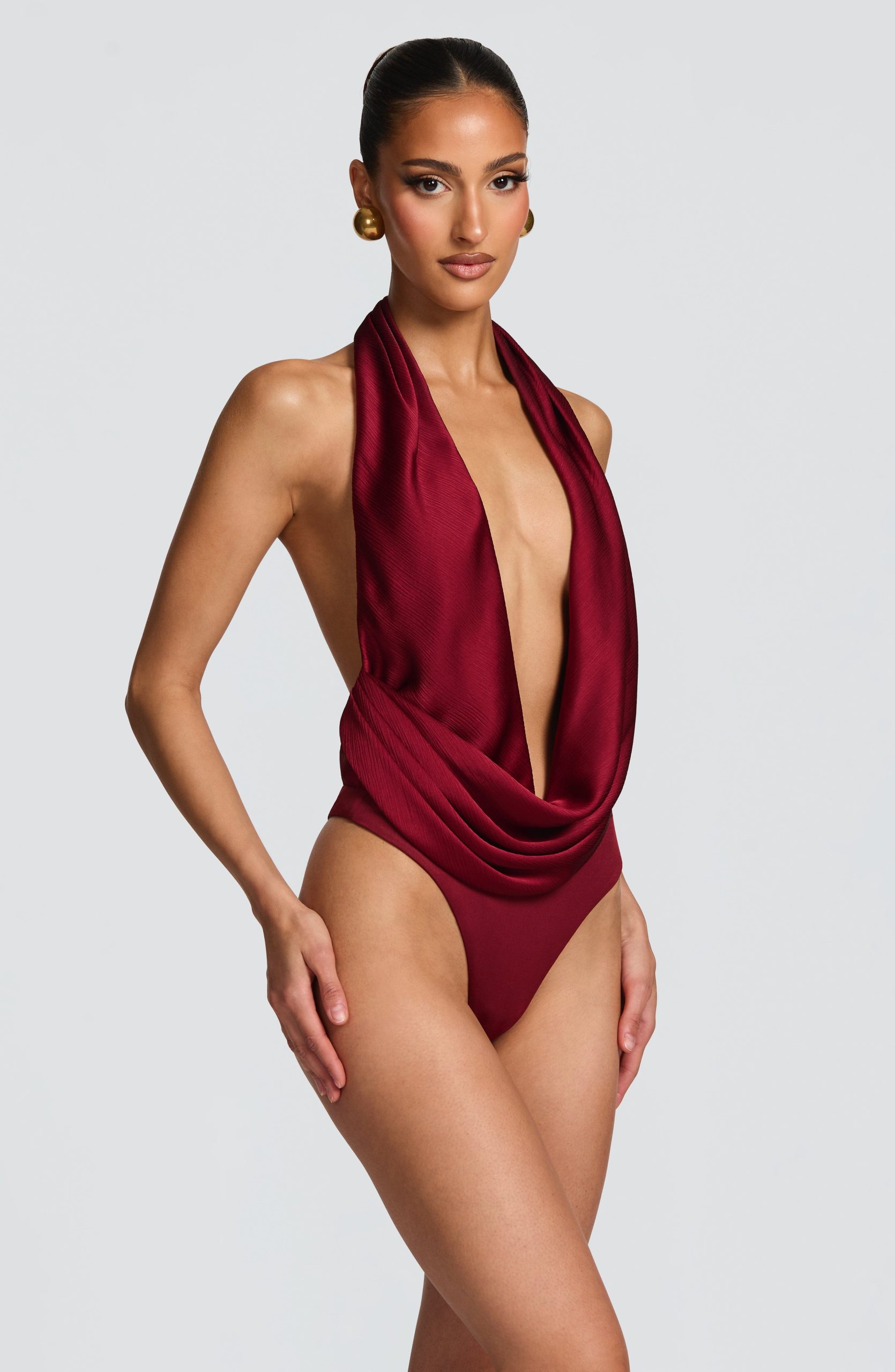 Eleni Bodysuit – Burgundy