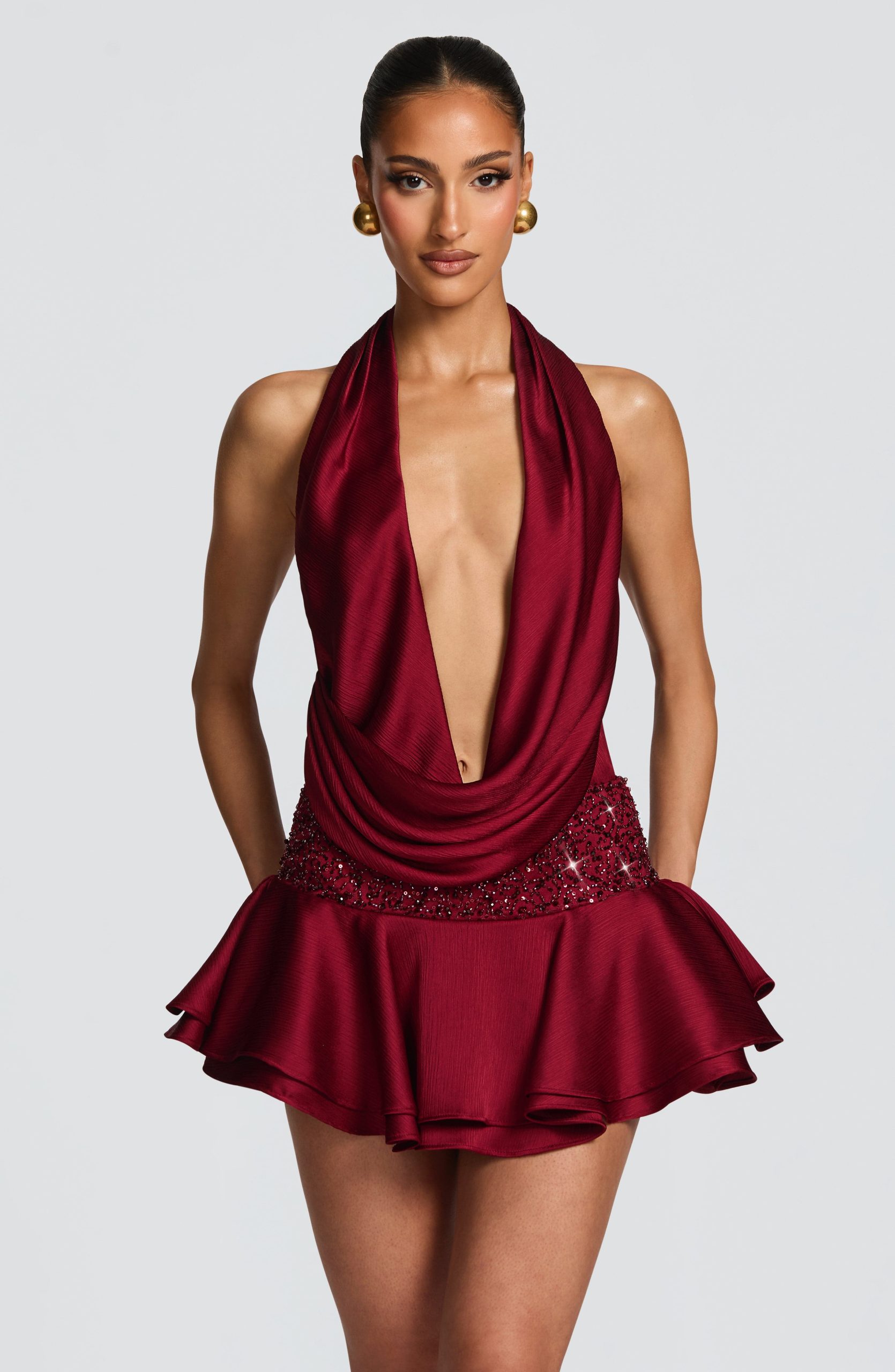 Lara Skort – Burgundy