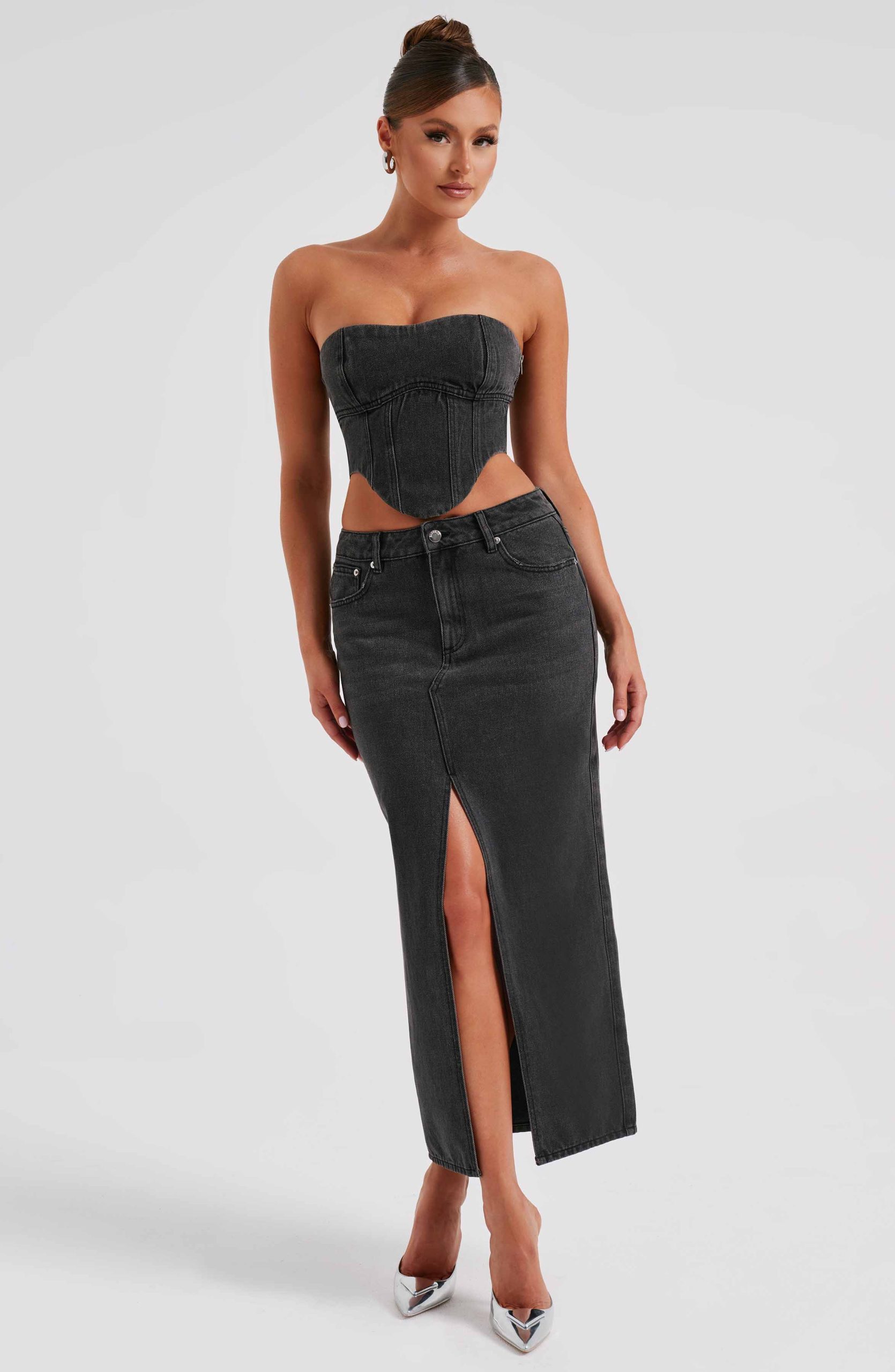 Flor Maxi Skirt – Black