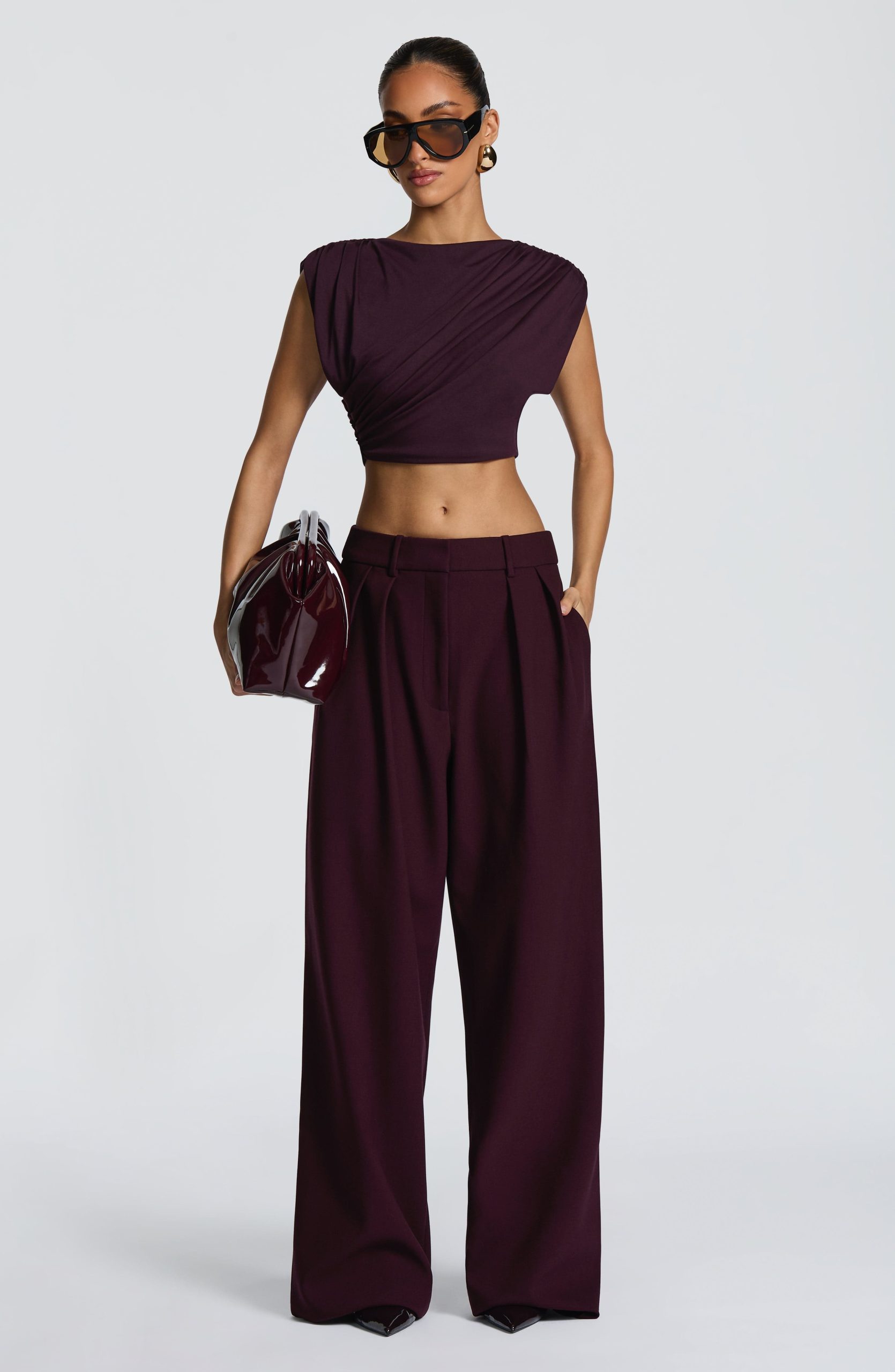 Kirsty Pants – Plum