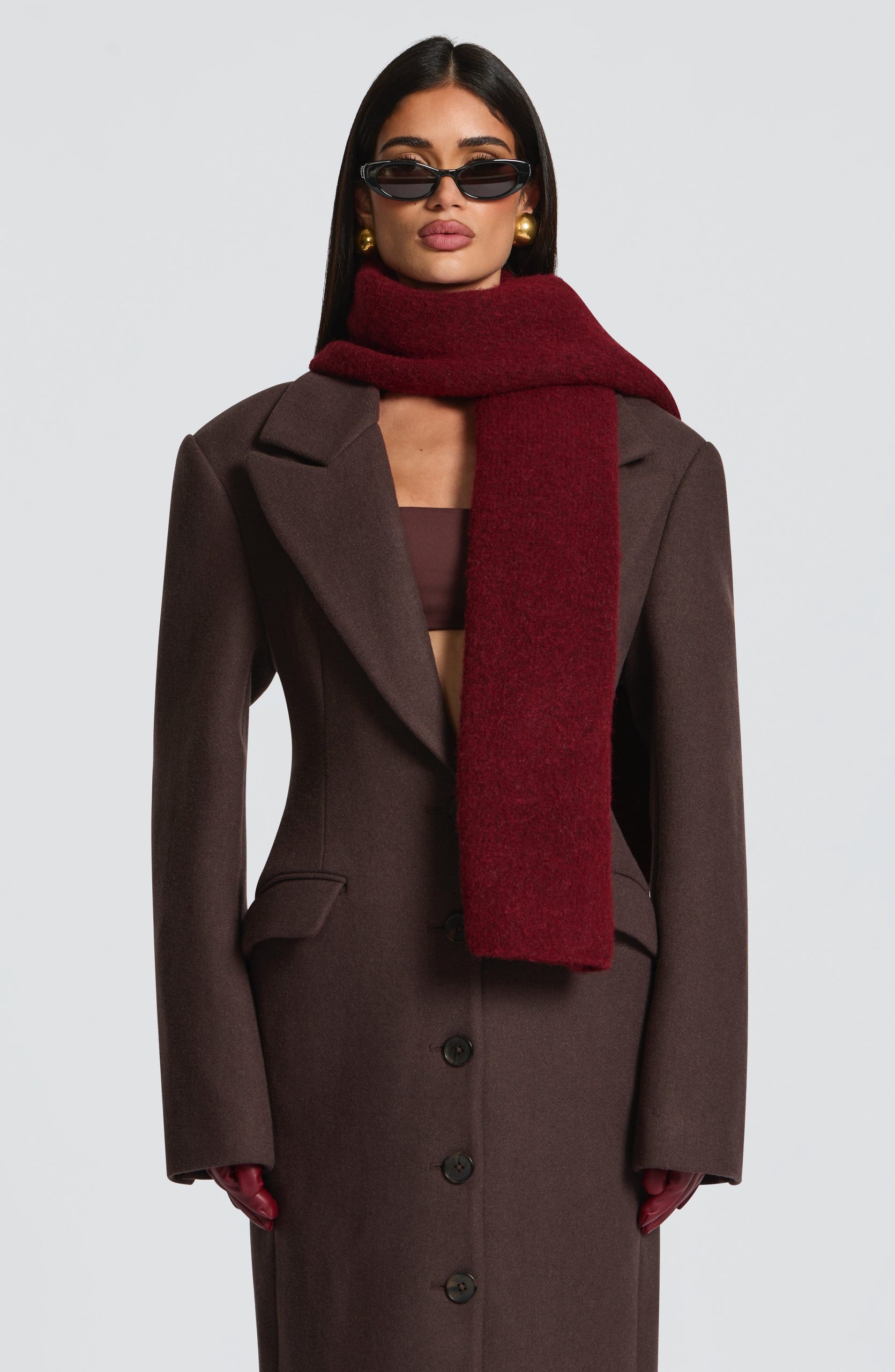 Jeanie Scarf – Burgundy