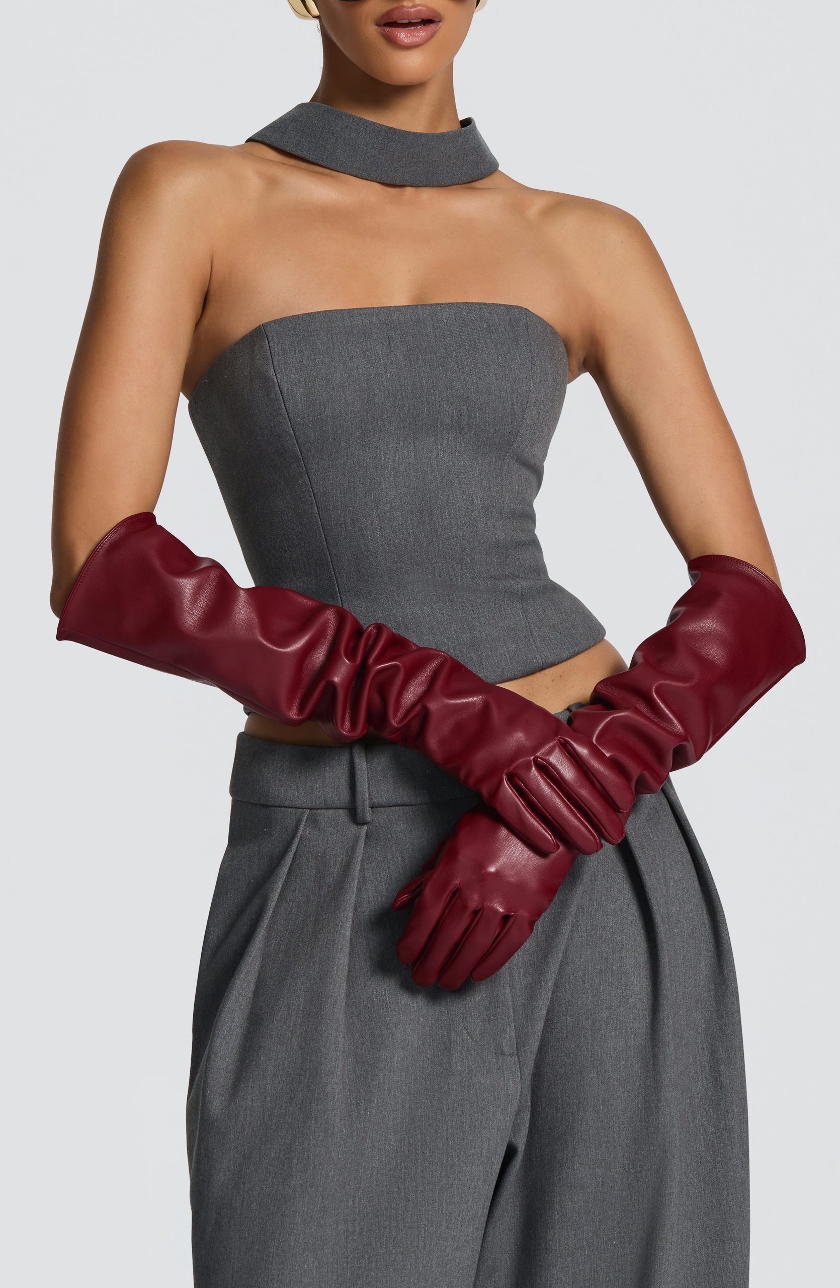 Frankie Gloves – Burgundy