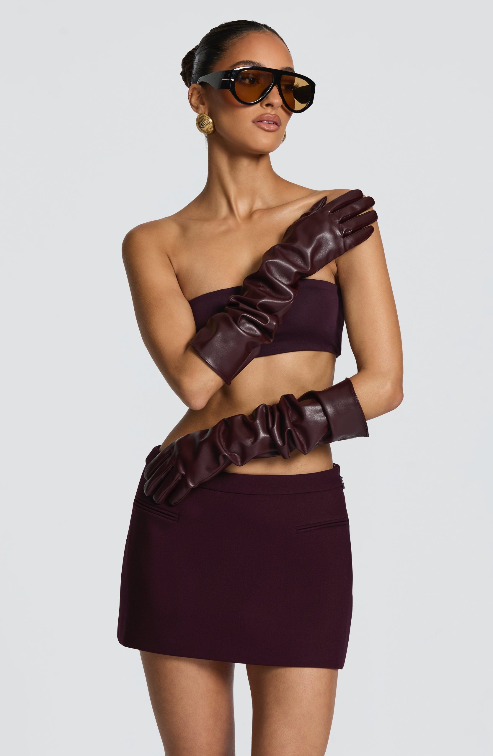 Frankie Gloves – Plum