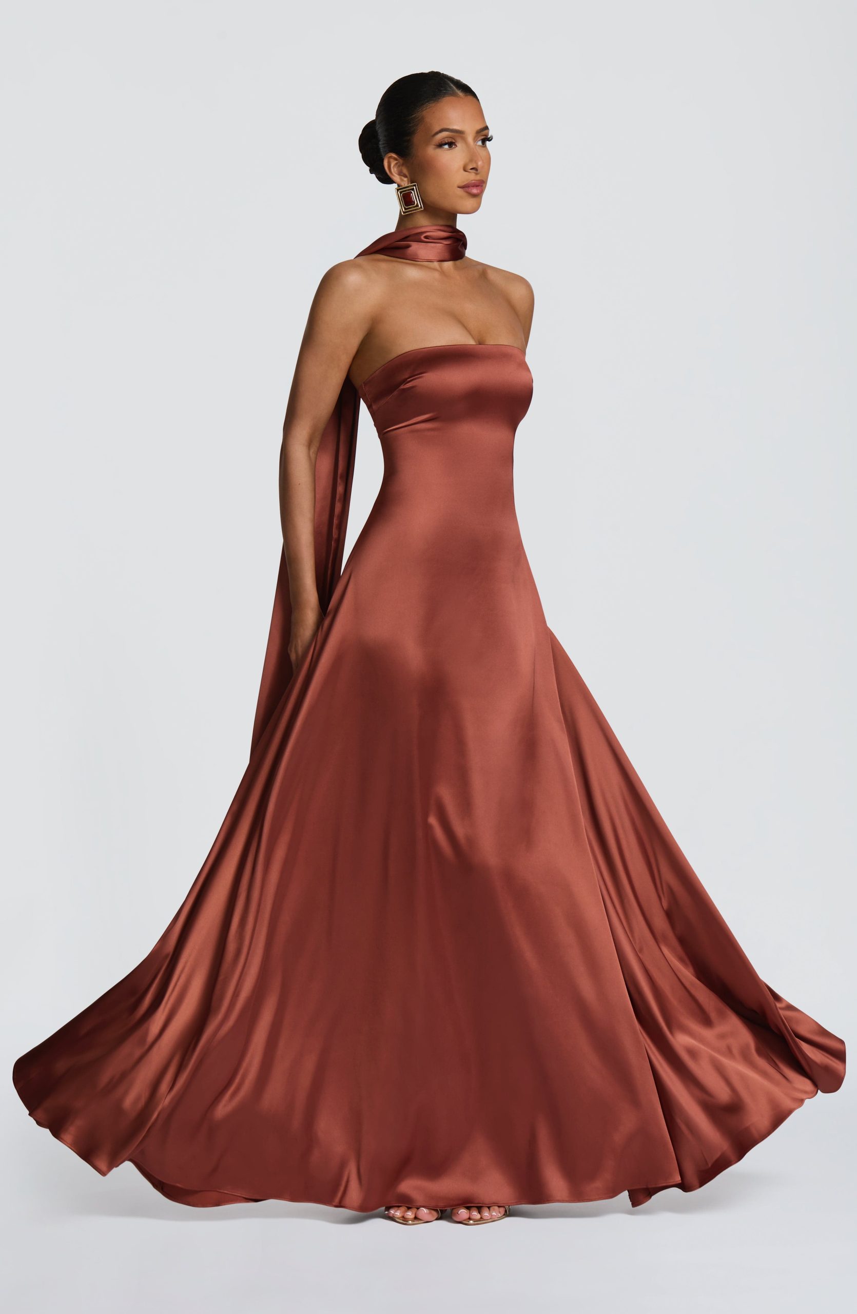 Morven Maxi Dress – Rust