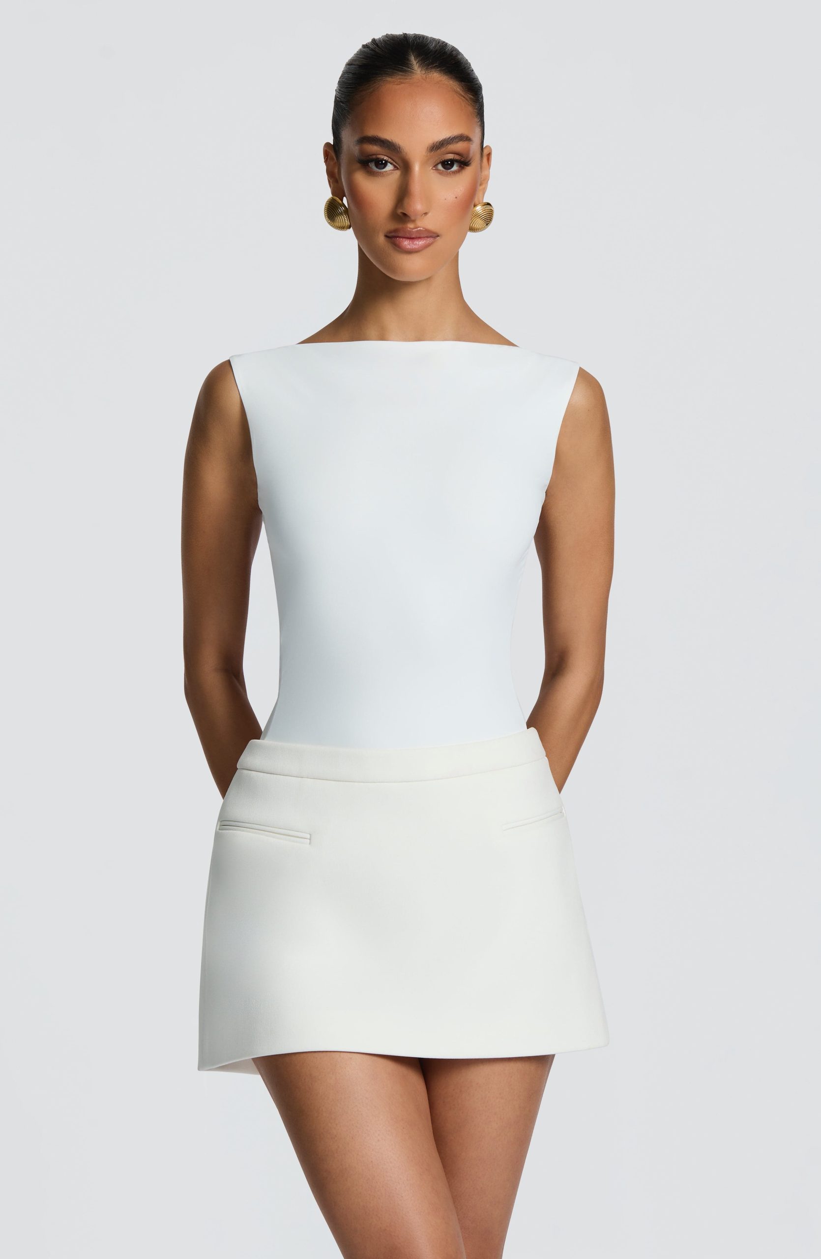 Edna Mini Skirt – Ivory