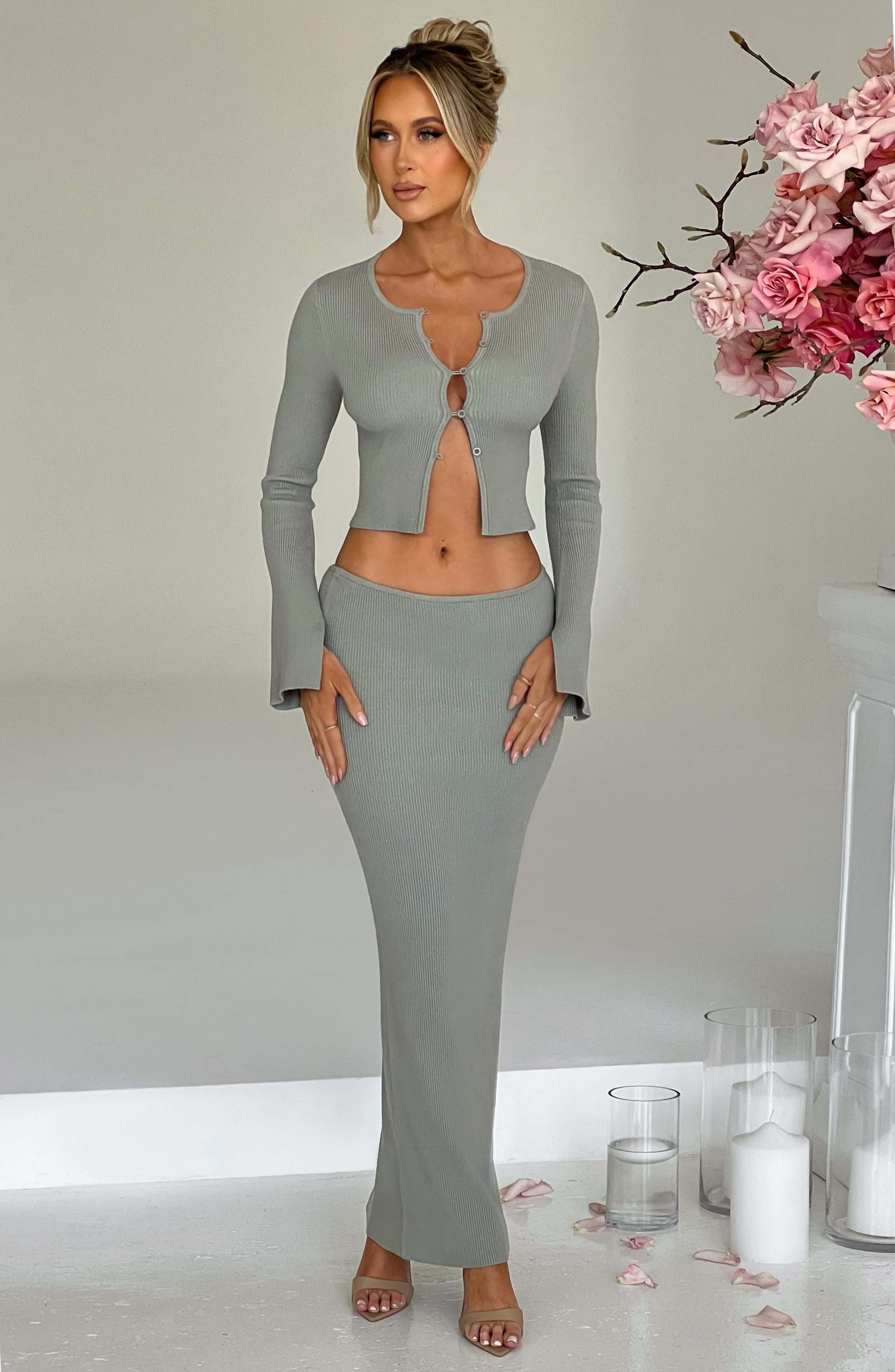 Elia Maxi Skirt – Khaki