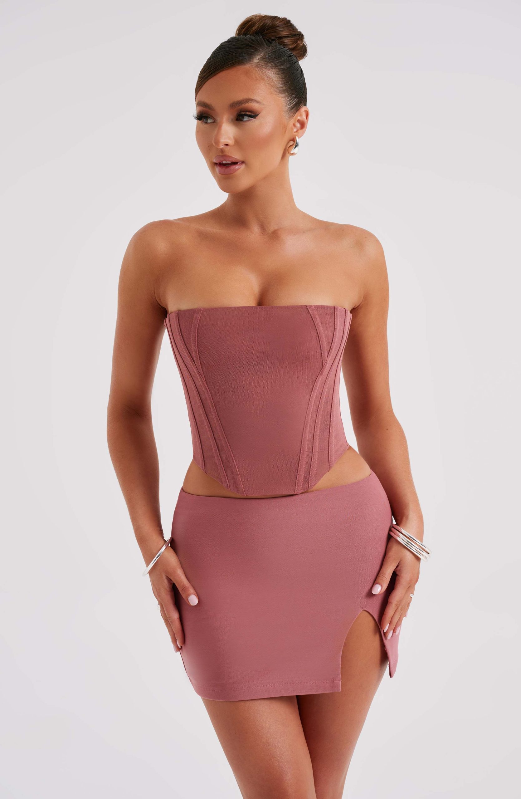 Alina Mini Skirt – Rose Pink