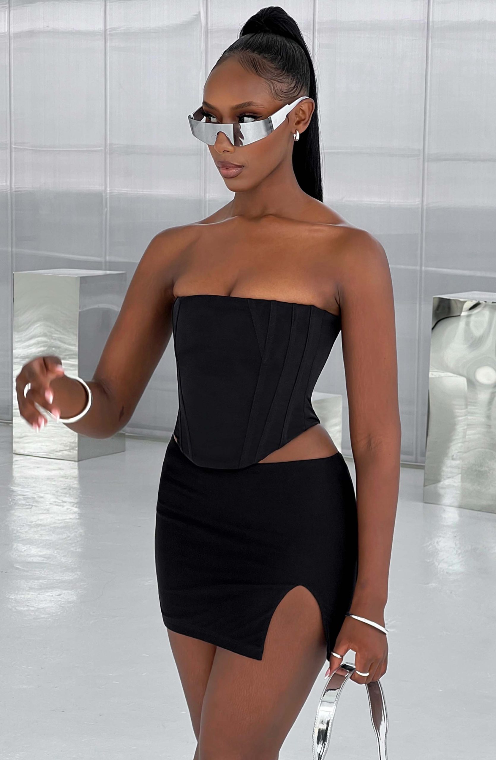 Alina Mini Skirt – Black