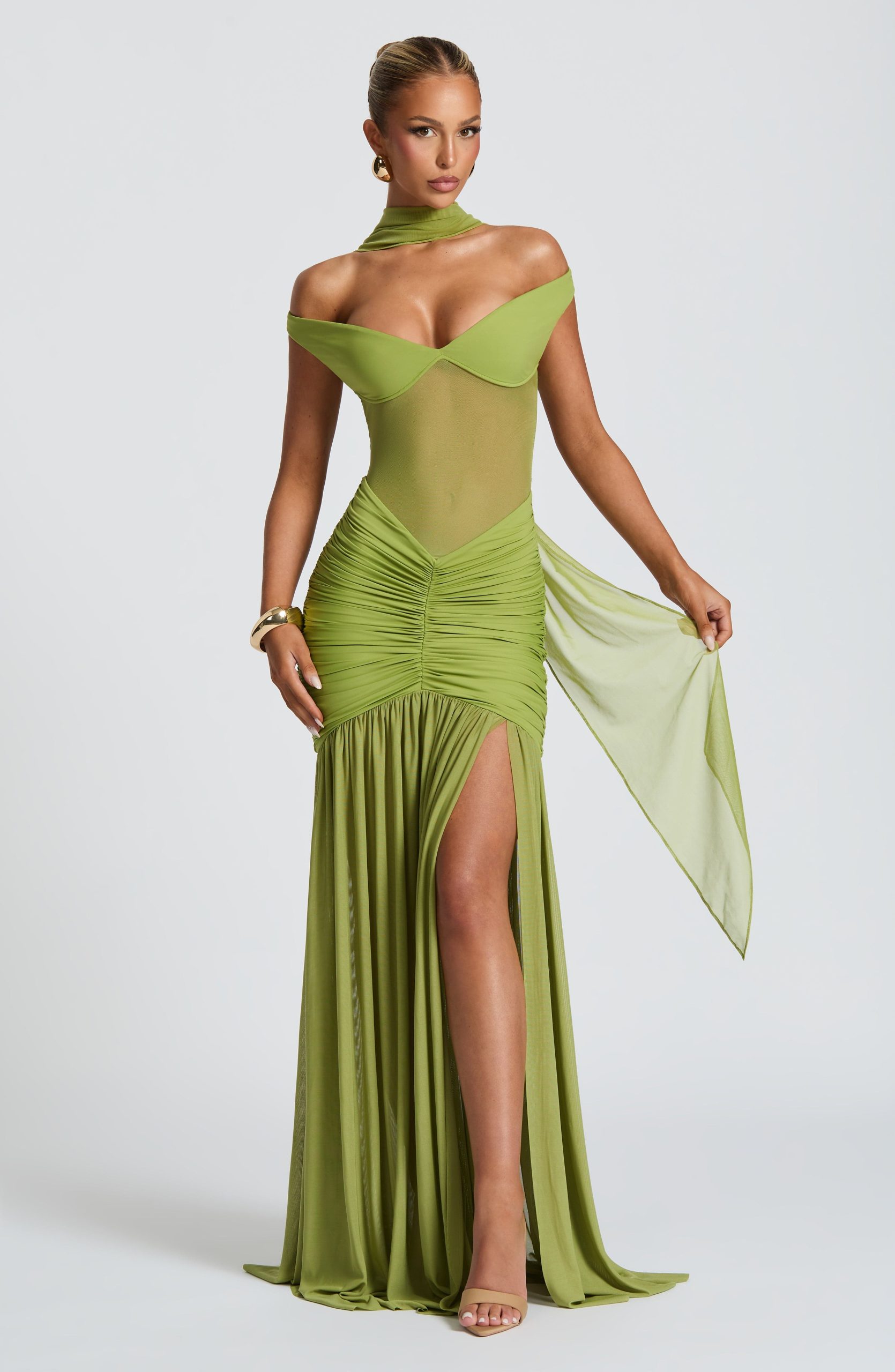 Alaia Maxi Dress – Olive