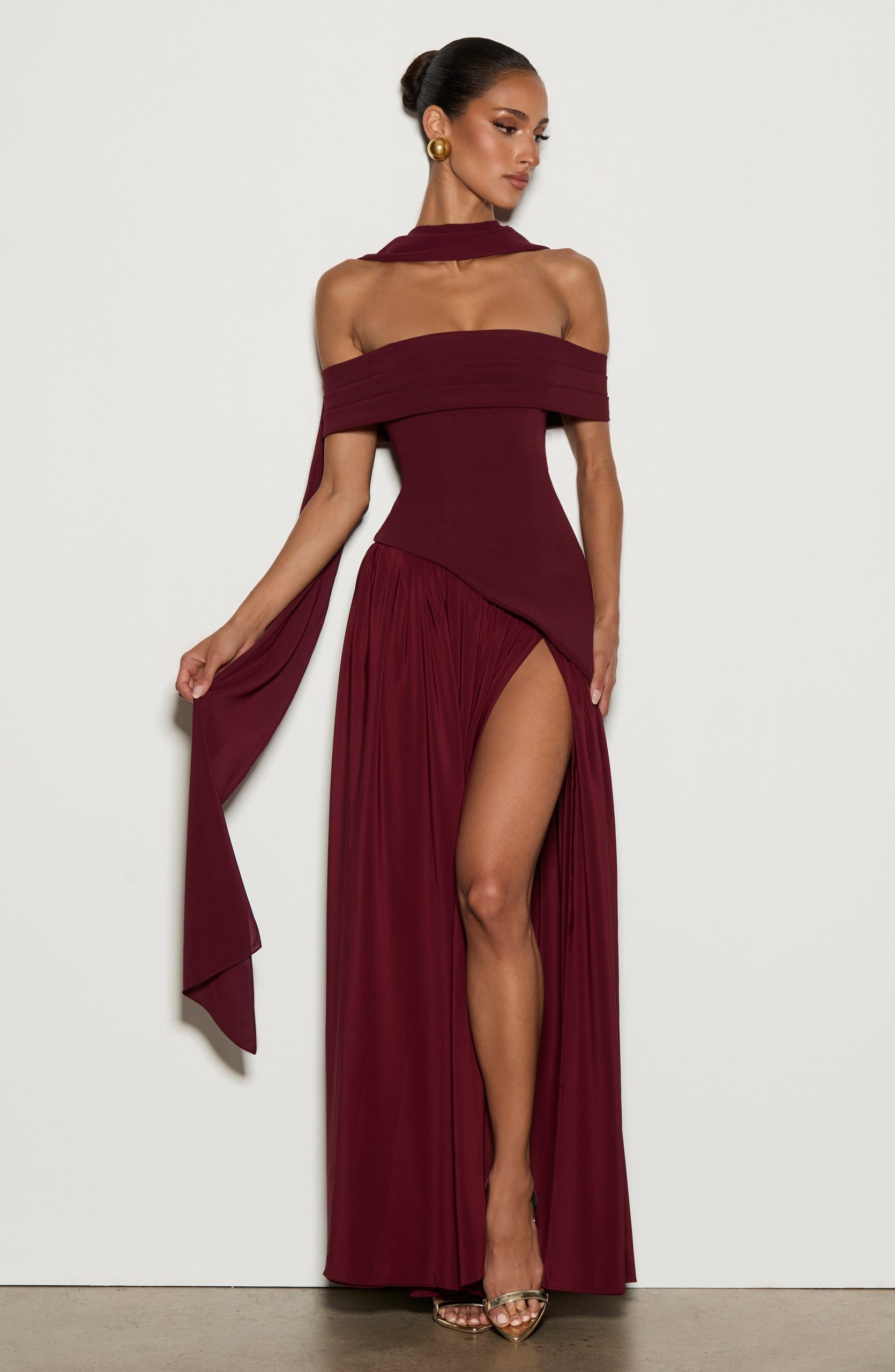 Delilah Maxi Dress – Cherry Lacquer