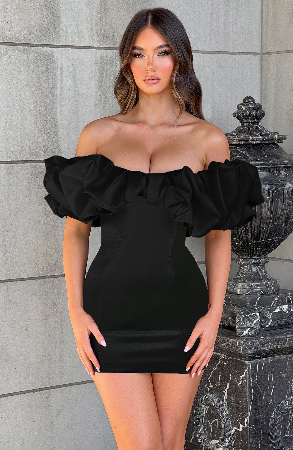 Allie Mini Dress – Black
