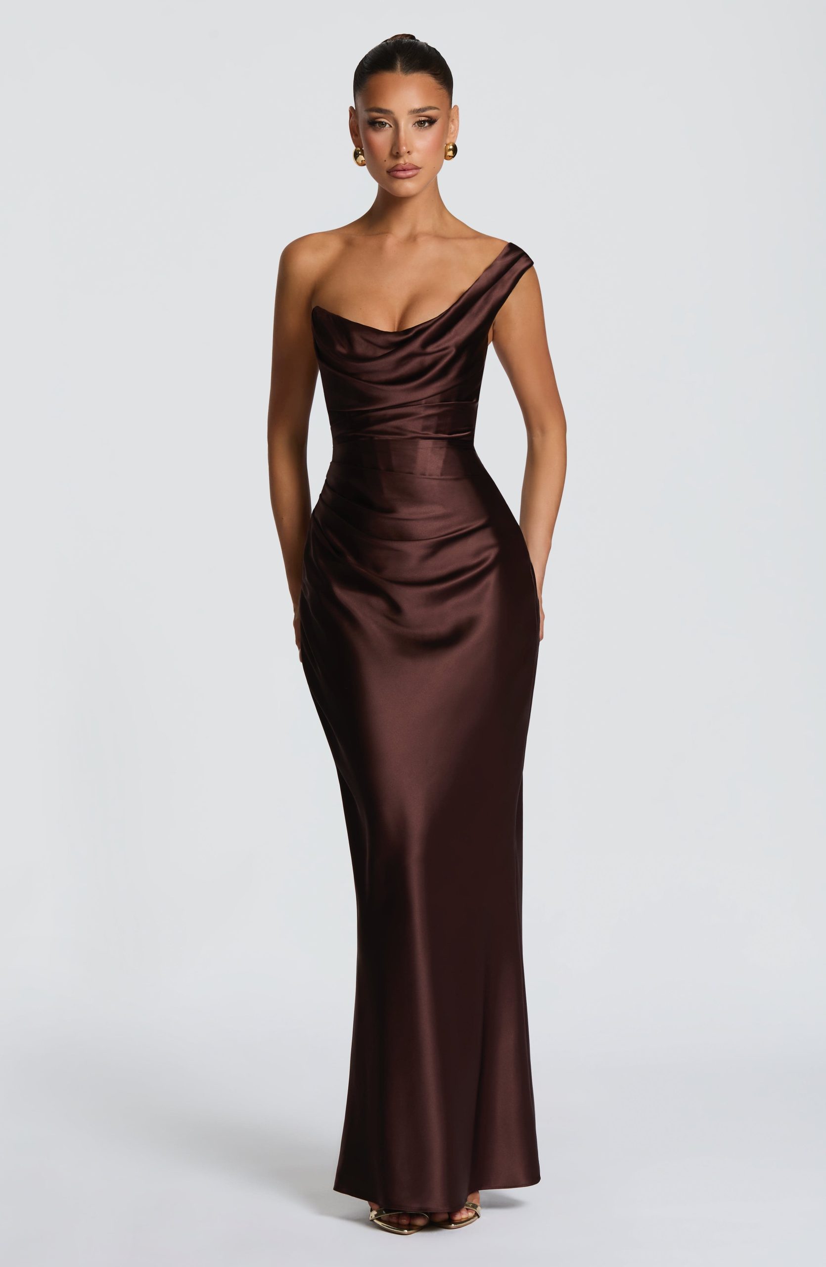 Thalassa Maxi Dress – Plum Brown