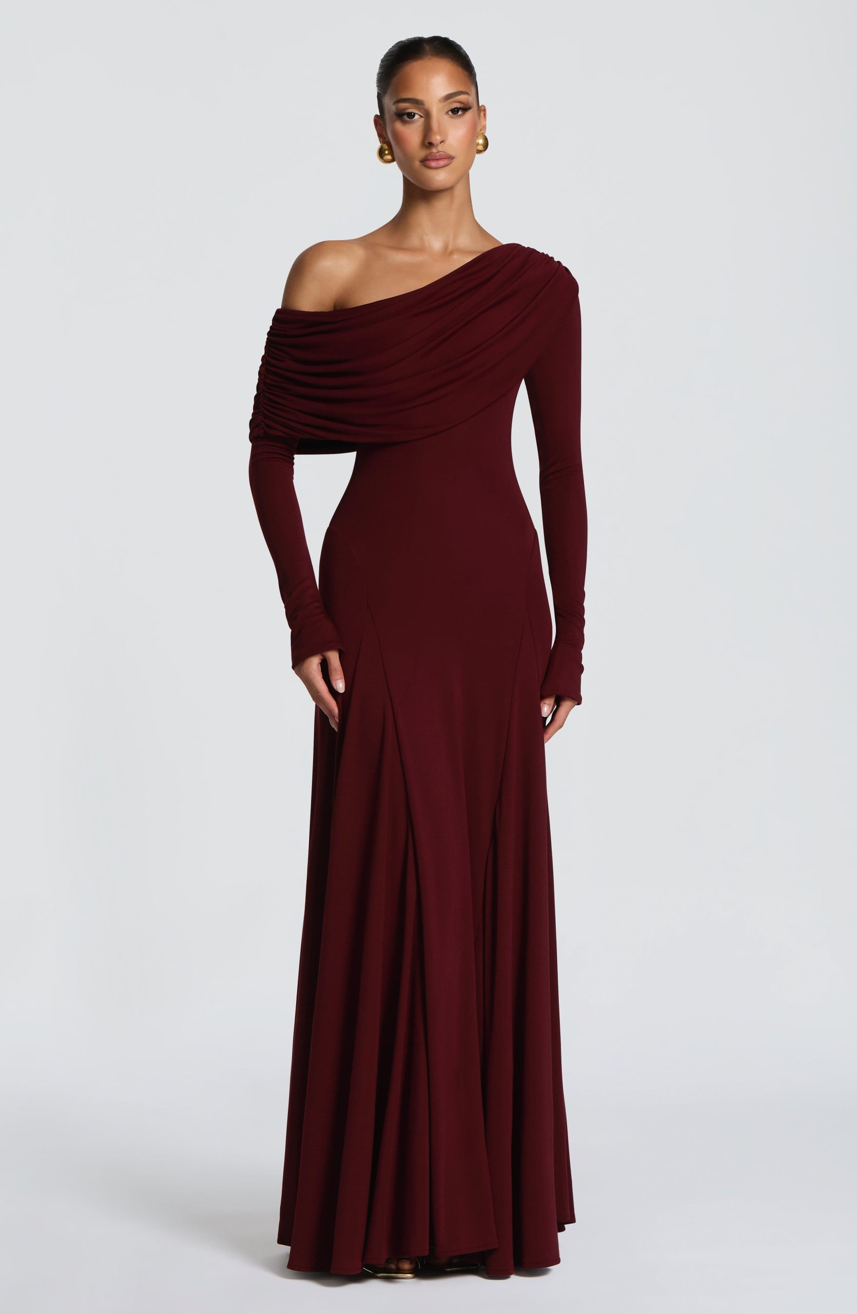 Rafaela Maxi Dress – Cherry Lacquer