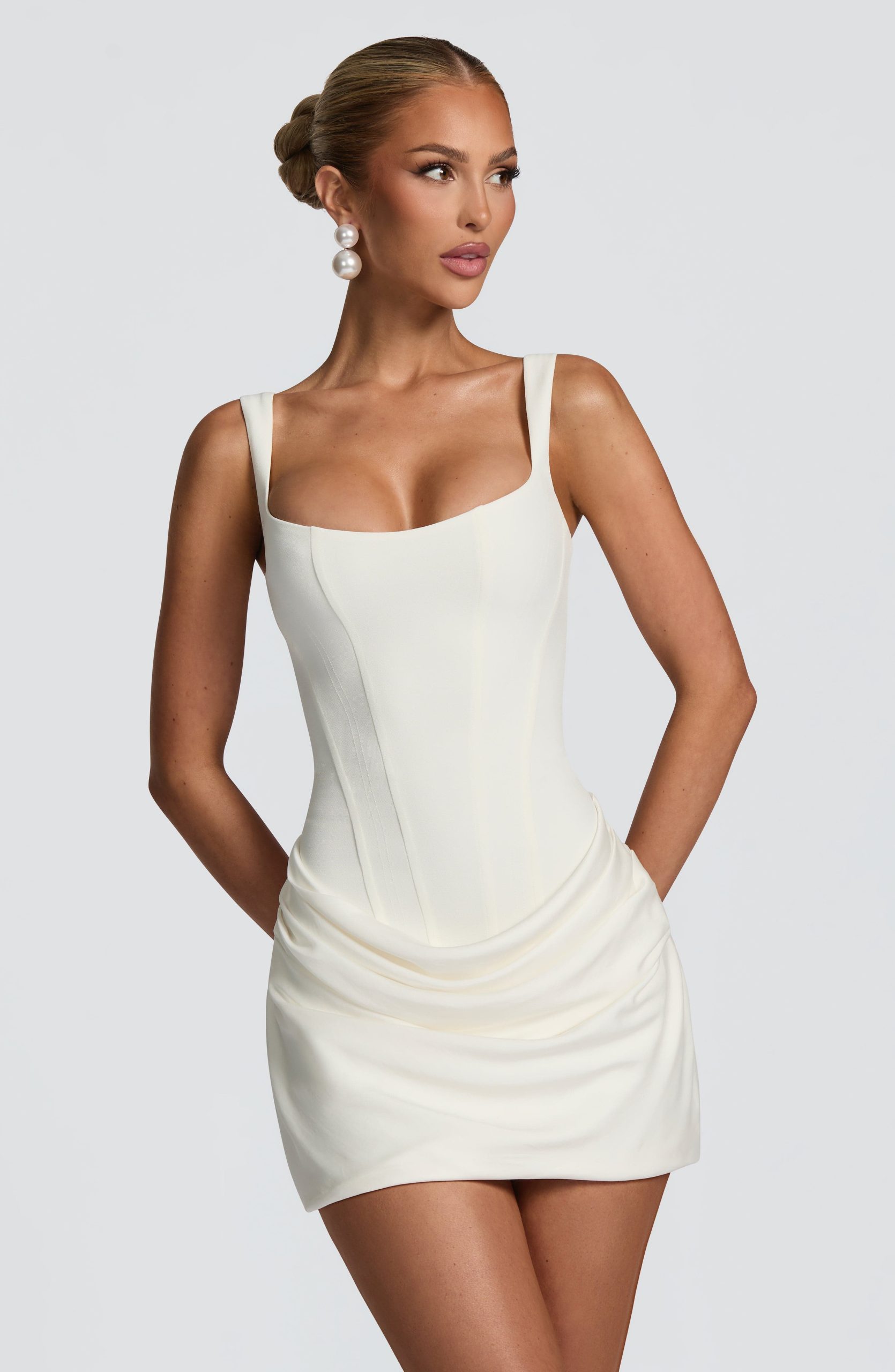 Cornelia Mini Dress – Ivory