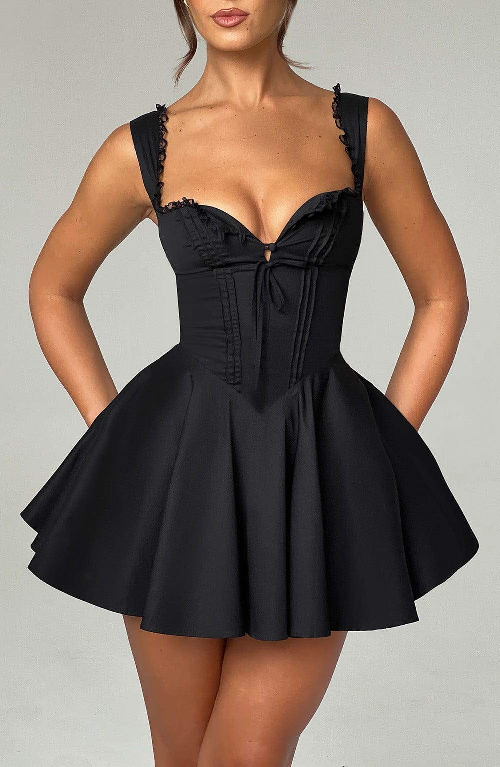 Antonella Mini Dress – Black