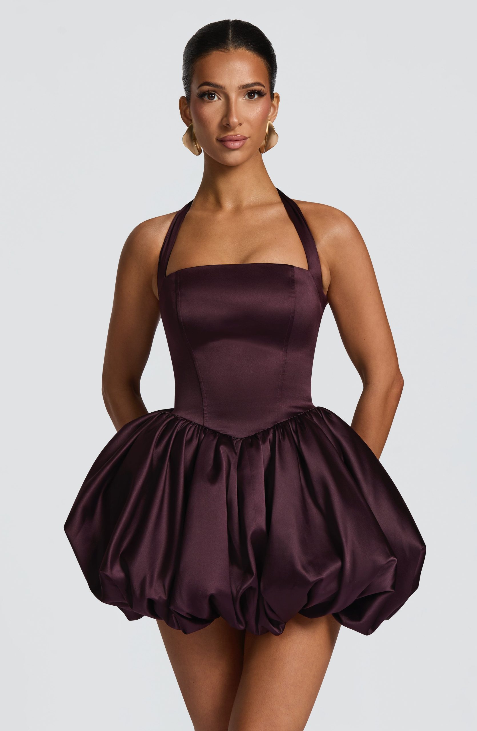 Prudence Mini Dress – Plum