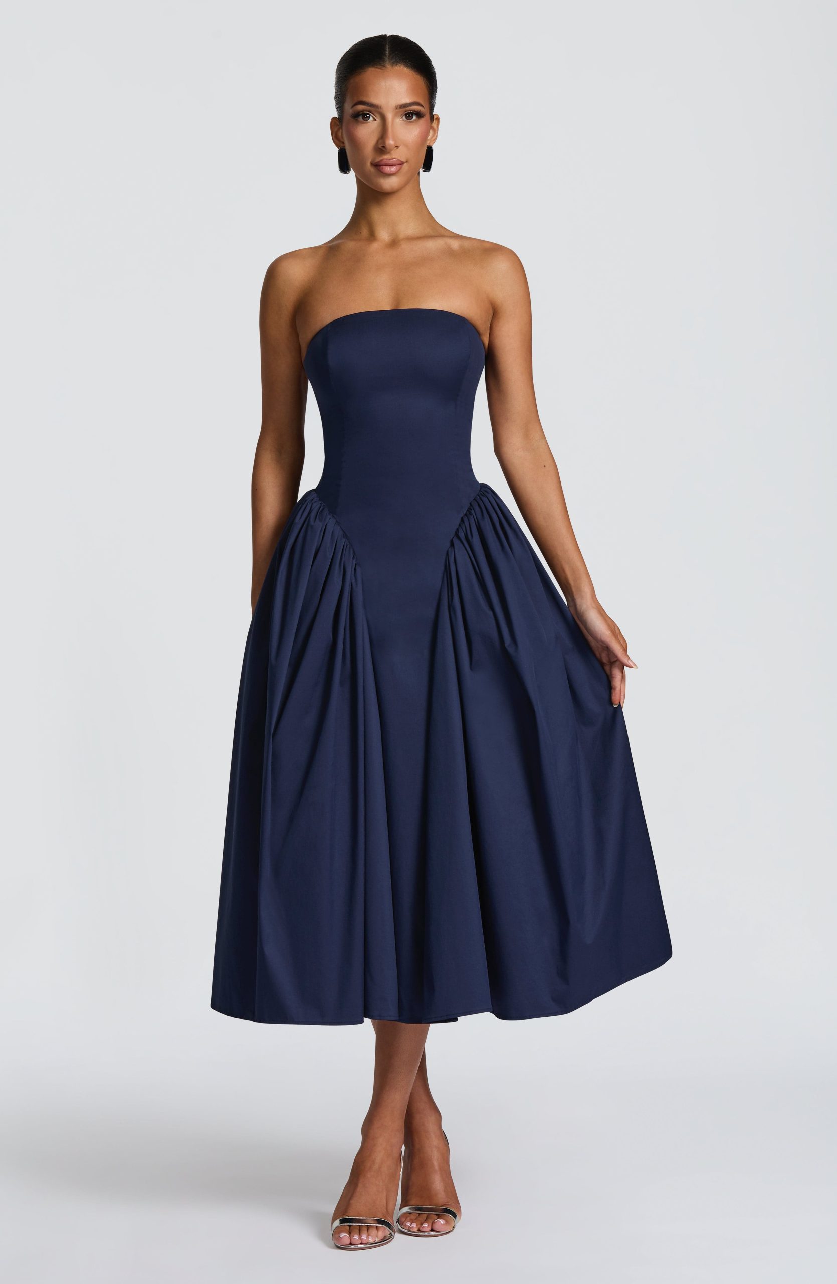 Darla Midi Dress – Navy