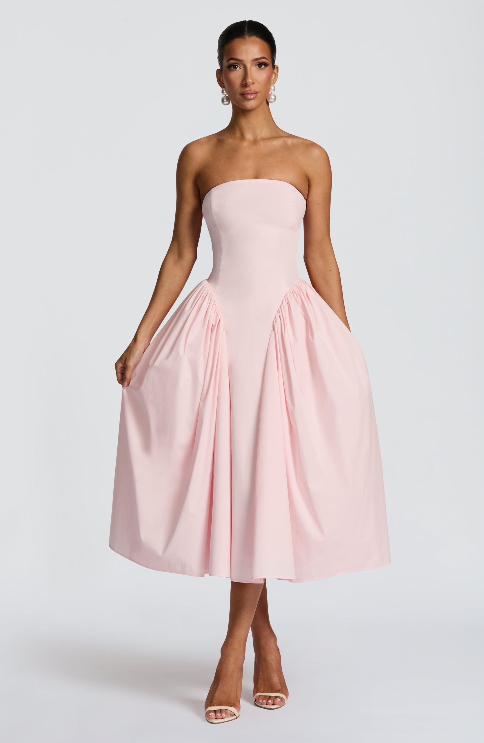 Darla Midi Dress – Blush