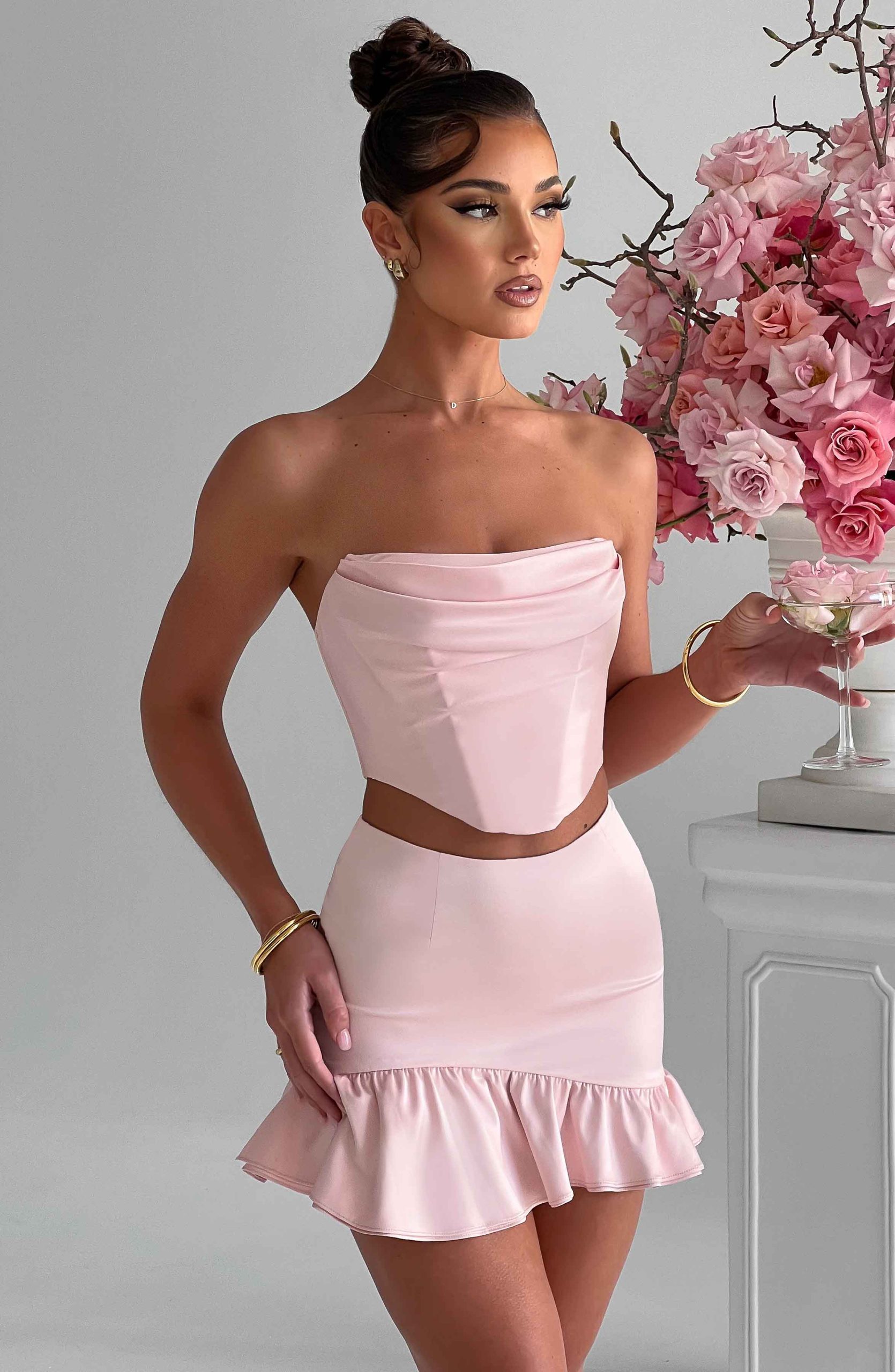 Maura Mini Skirt – Blush