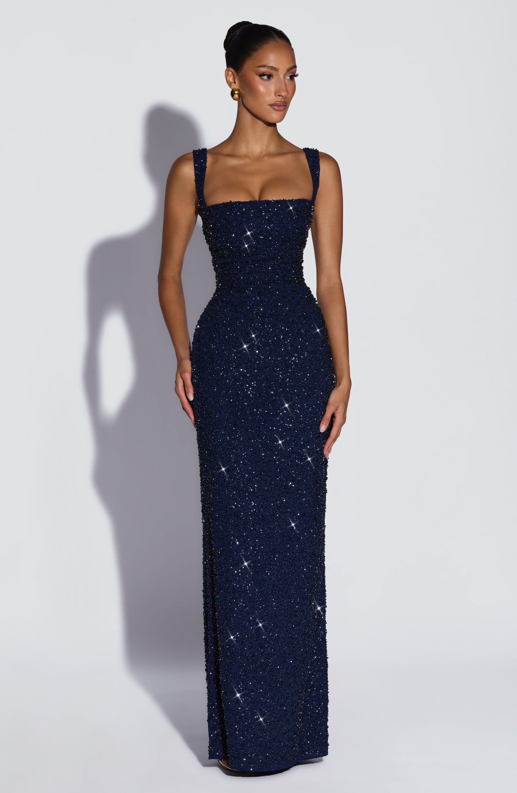 Calanthe Maxi Dress – Navy Sparkle