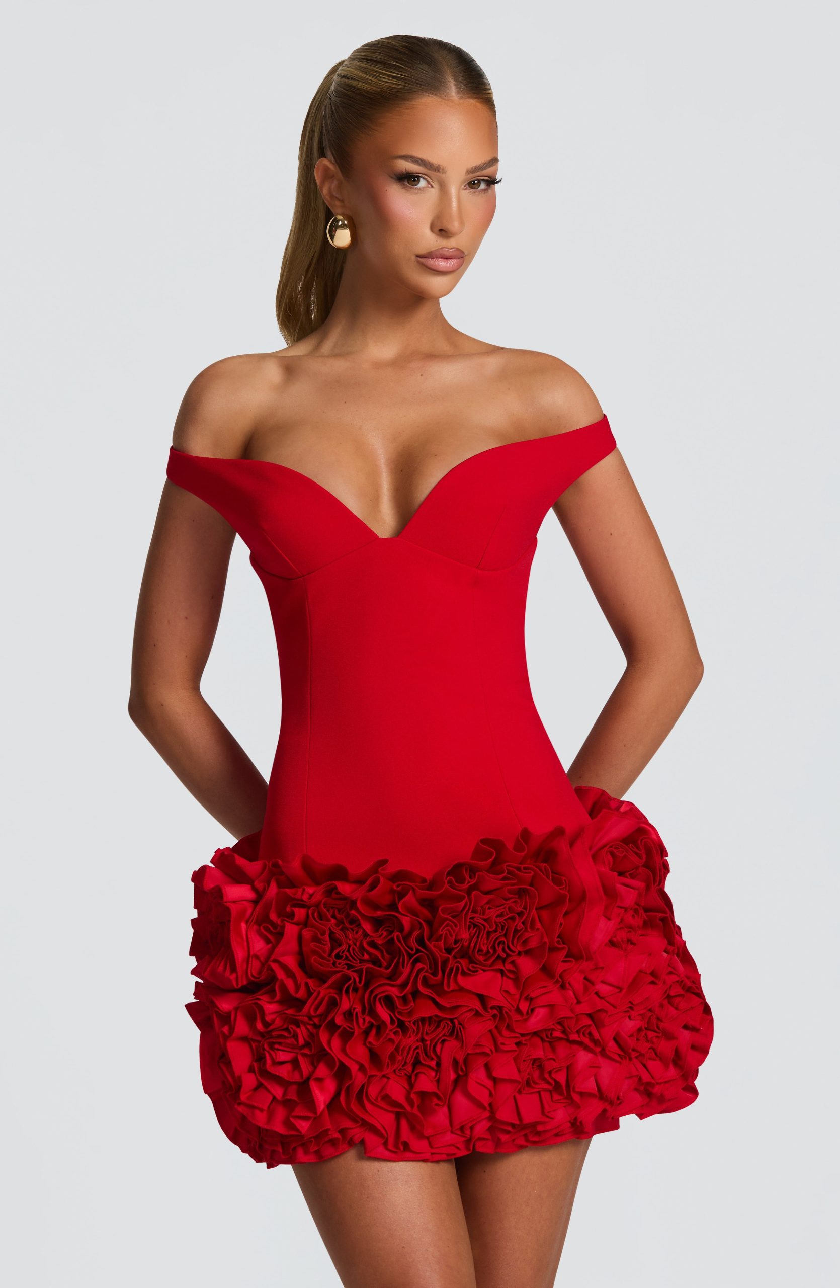 Aveta Mini Dress – Red