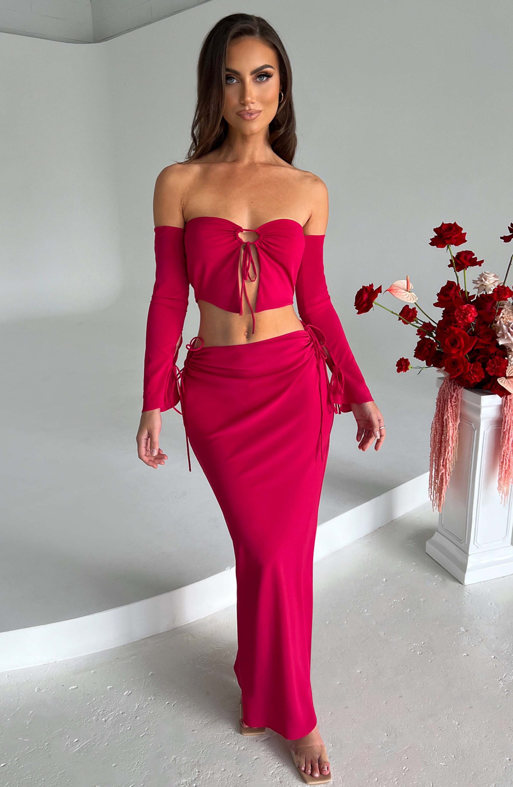 Tana Maxi Skirt – Pink