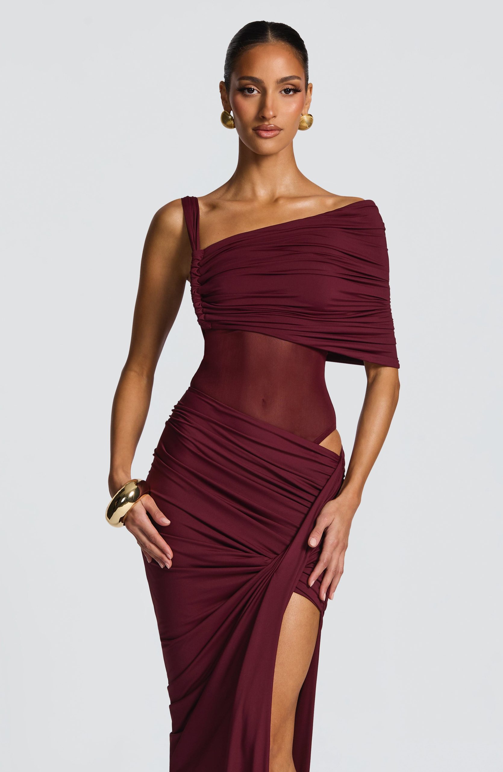 Lisette Bodysuit – Cherry Lacquer