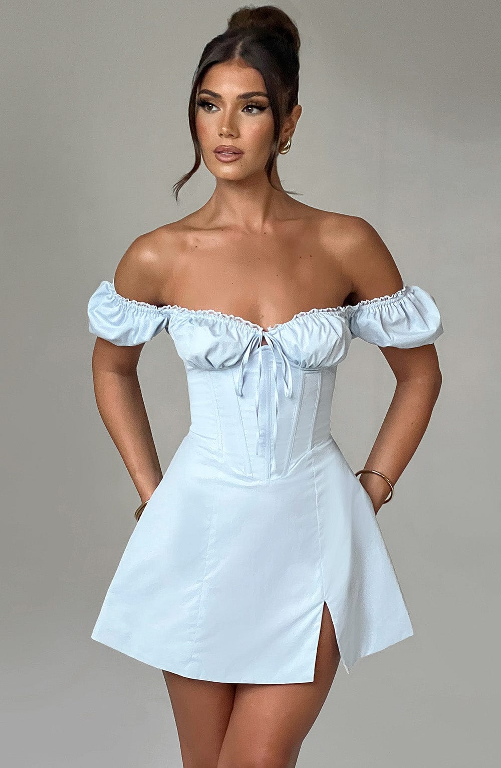 Caitlyn Mini Dress – Blue