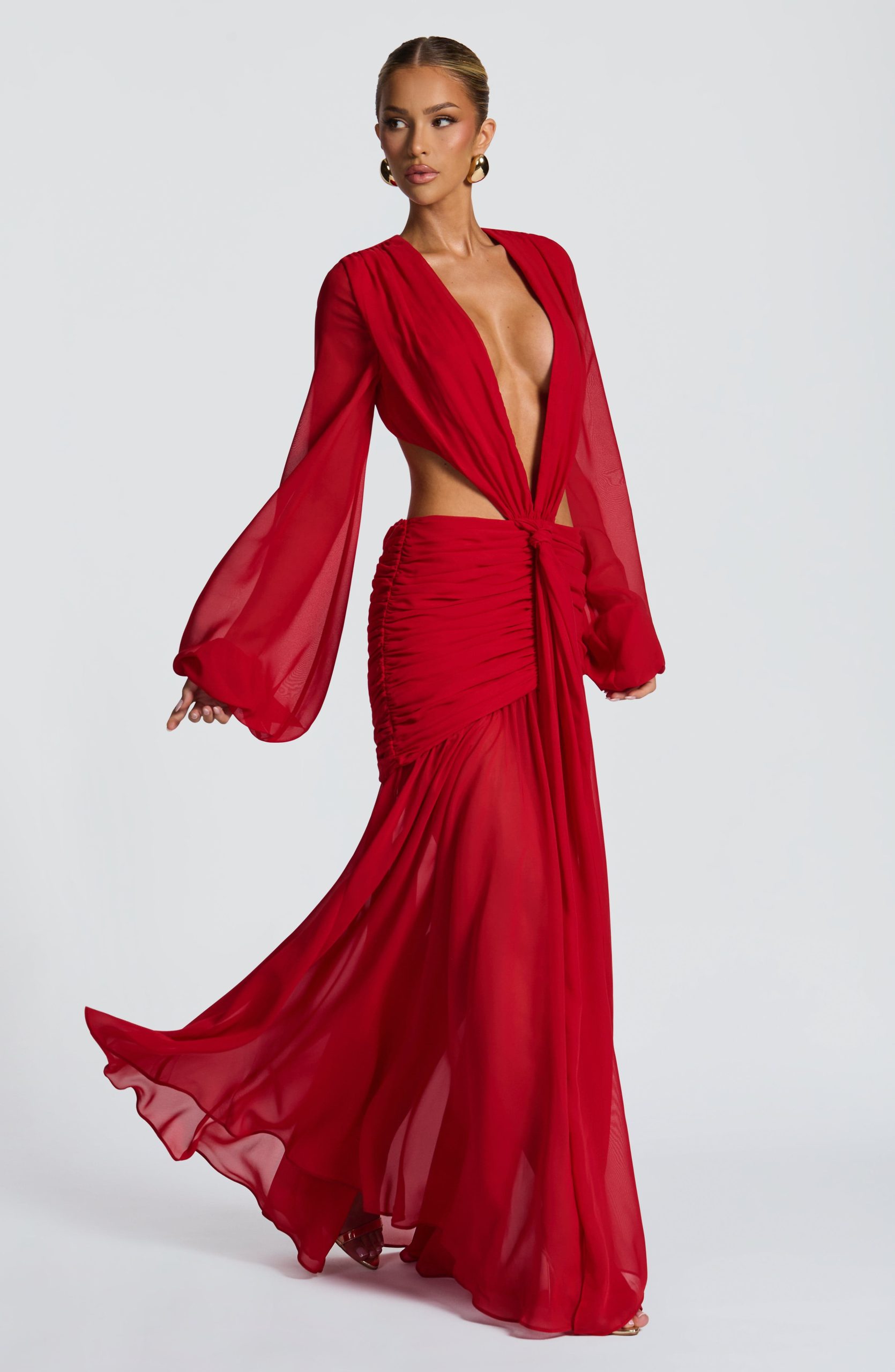Andrina Maxi Dress – Red