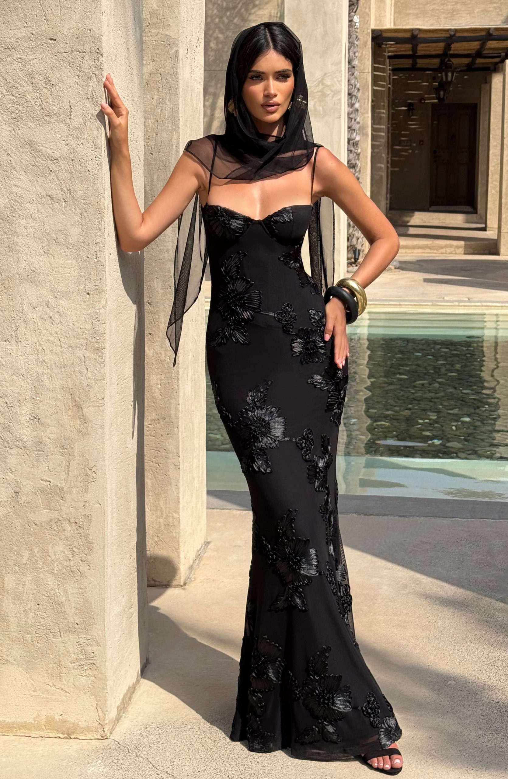 Nefertiti Maxi Dress – Black