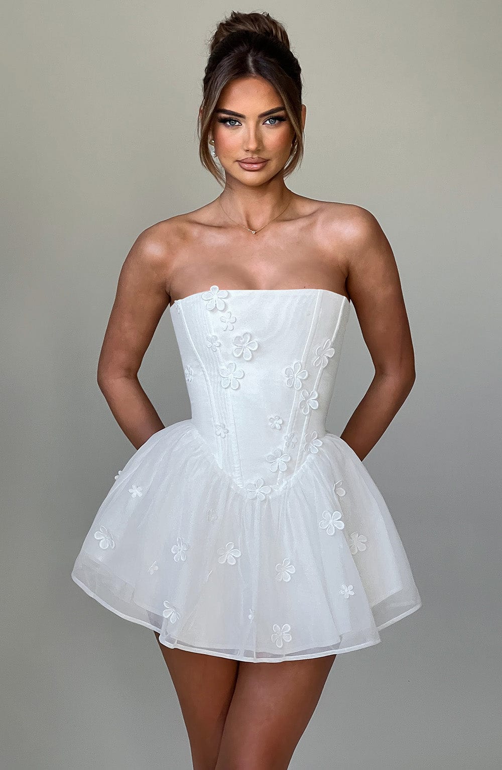 Justina Playsuit – Ivory