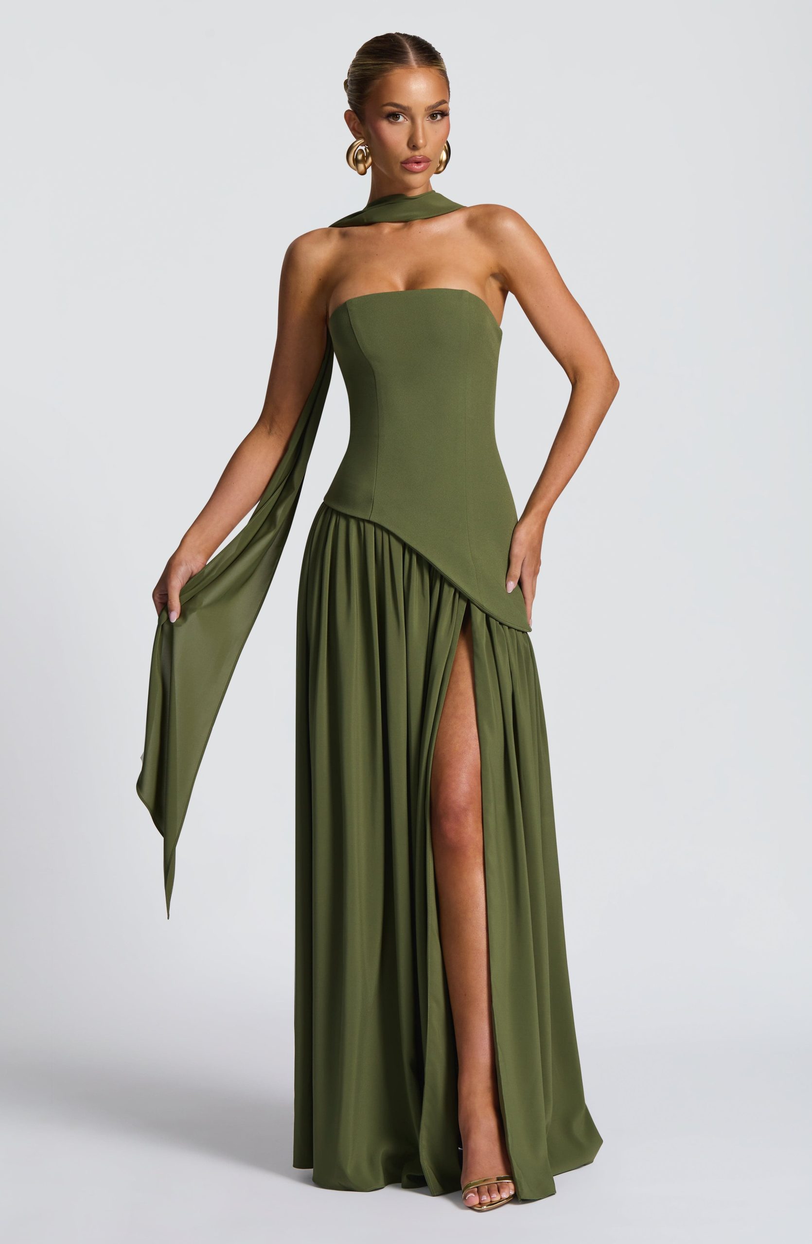 Maliyah Maxi Dress – Khaki