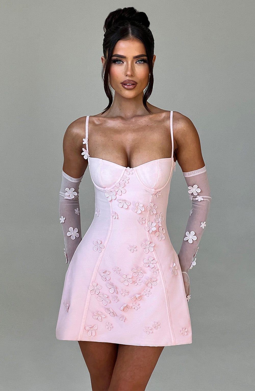 Dalary Mini Dress – Blush