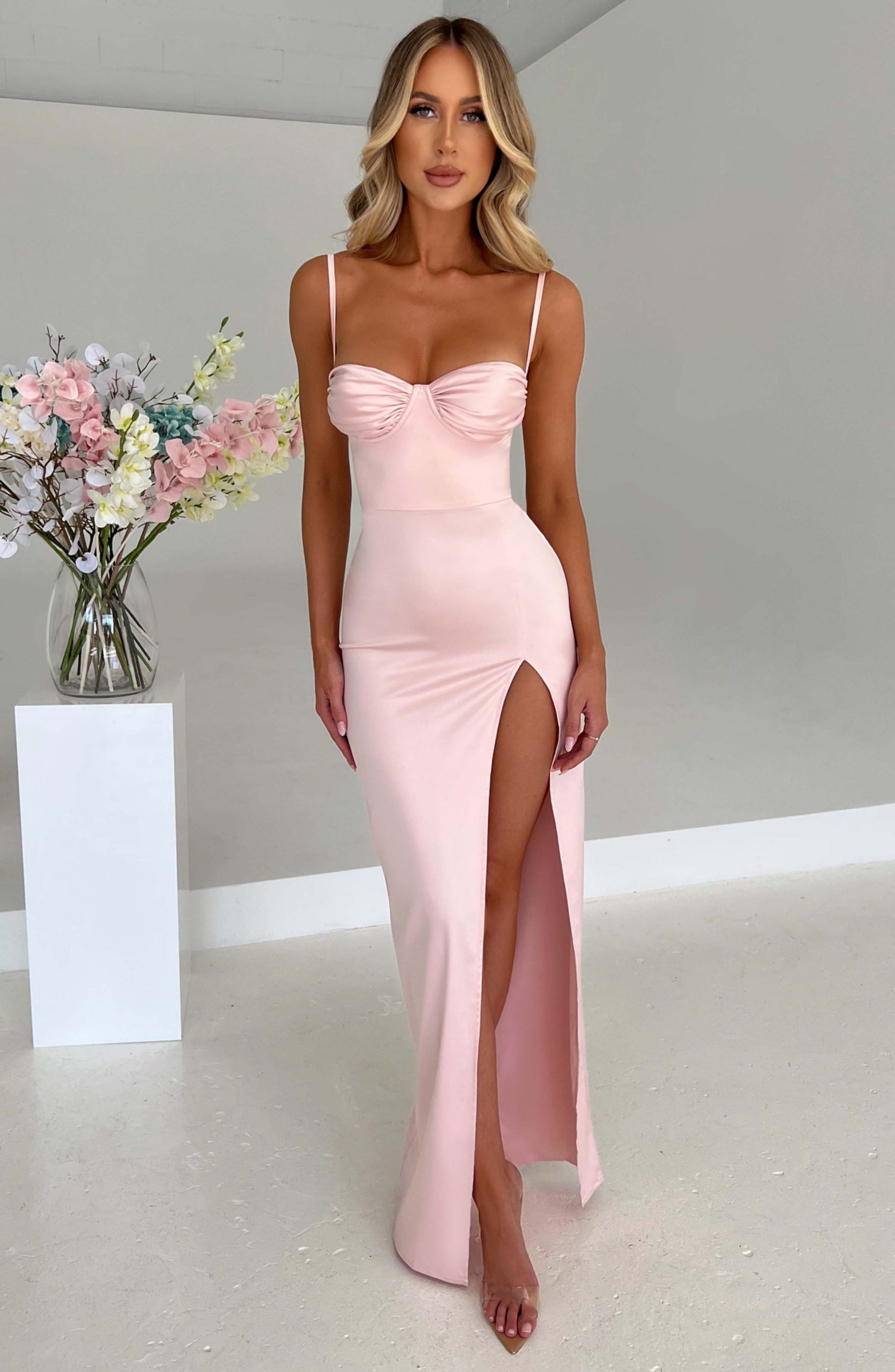 Alora Maxi Dress – Blush